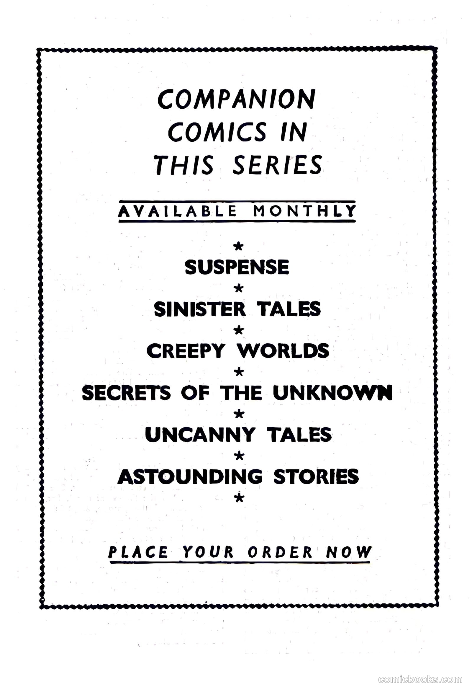 Secrets of the Unknown #127 — page 52 of 52