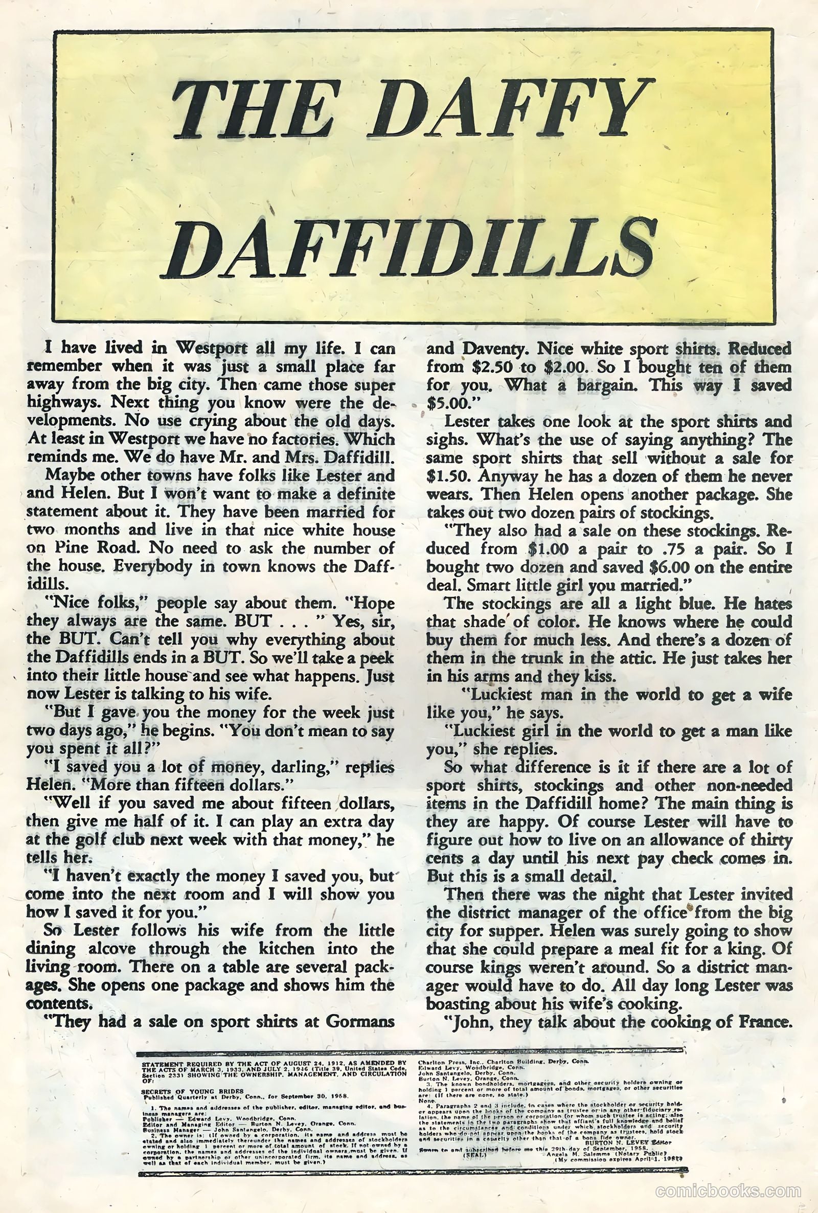 Secrets of Young Brides #14 — page 20 of 36