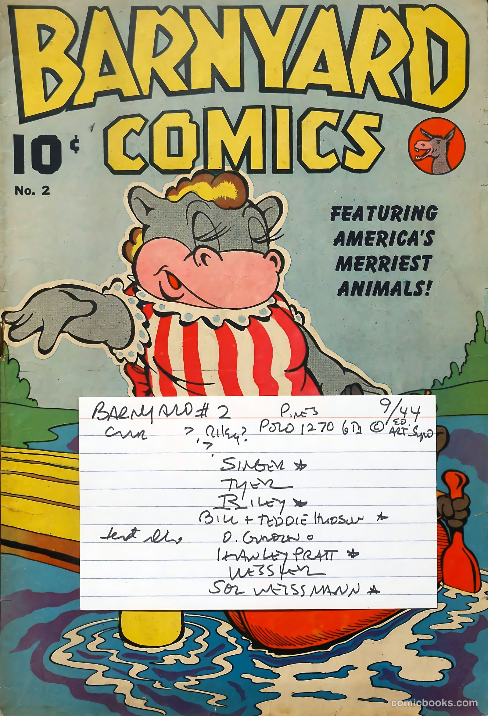 Barnyard Comics #2 — page 53 of 53