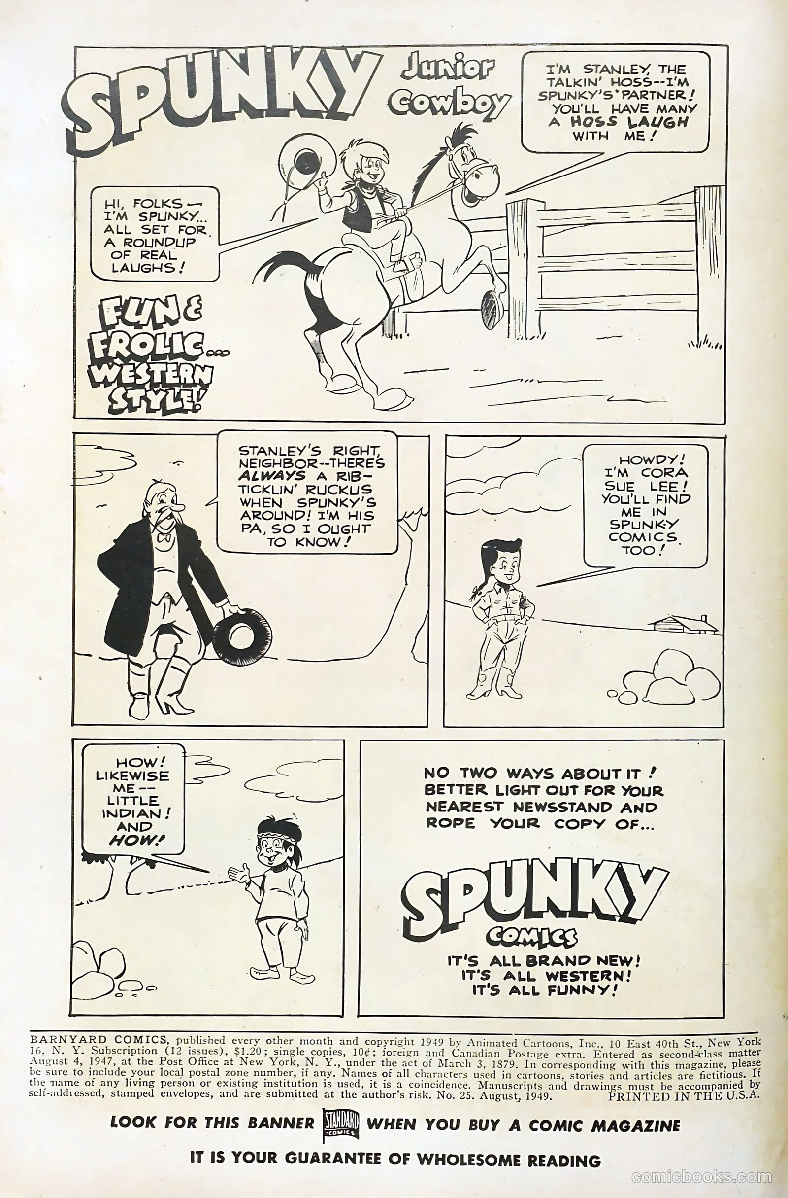 Barnyard Comics #25 — page 2 of 36
