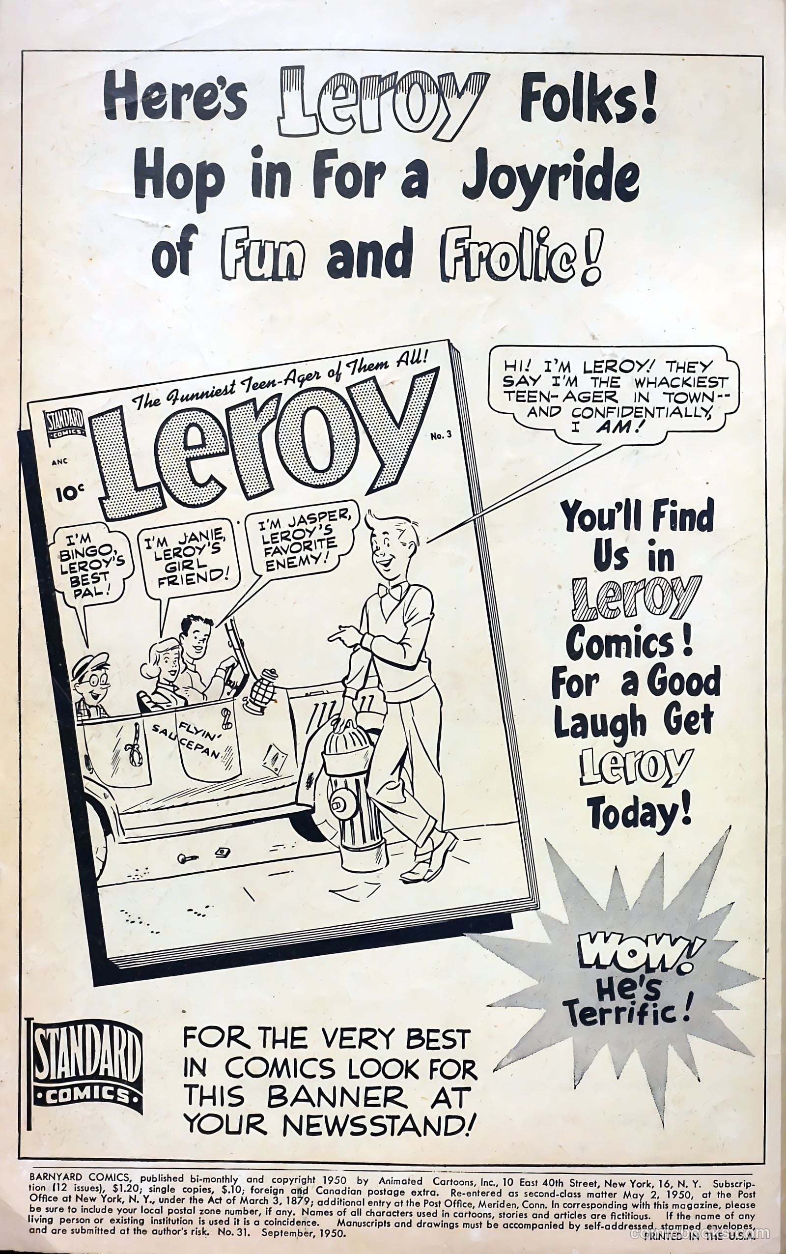 Barnyard Comics #31 — page 2 of 36