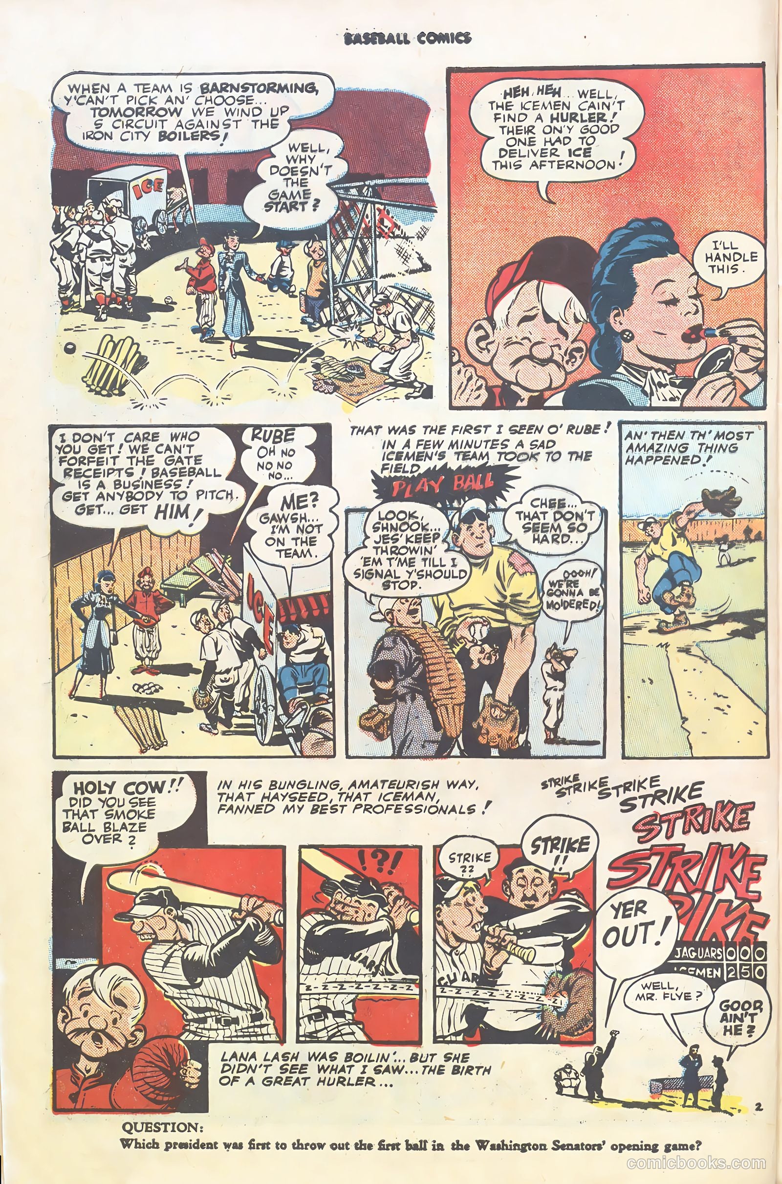 Baseball Comics #1 — page 4 of 36