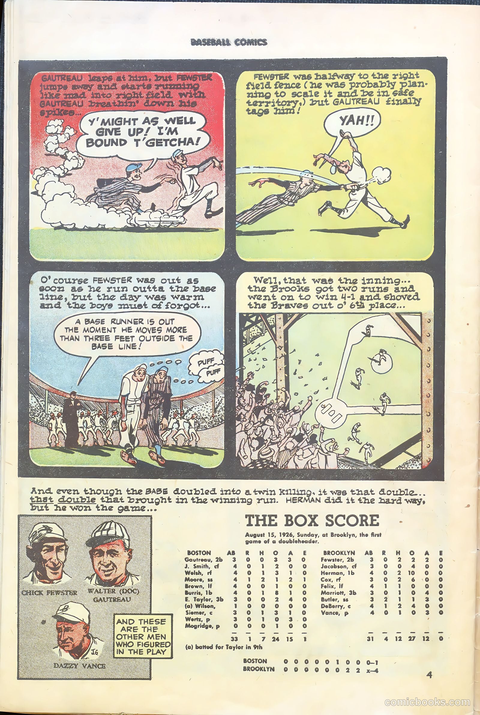 Baseball Comics #1 — page 34 of 36