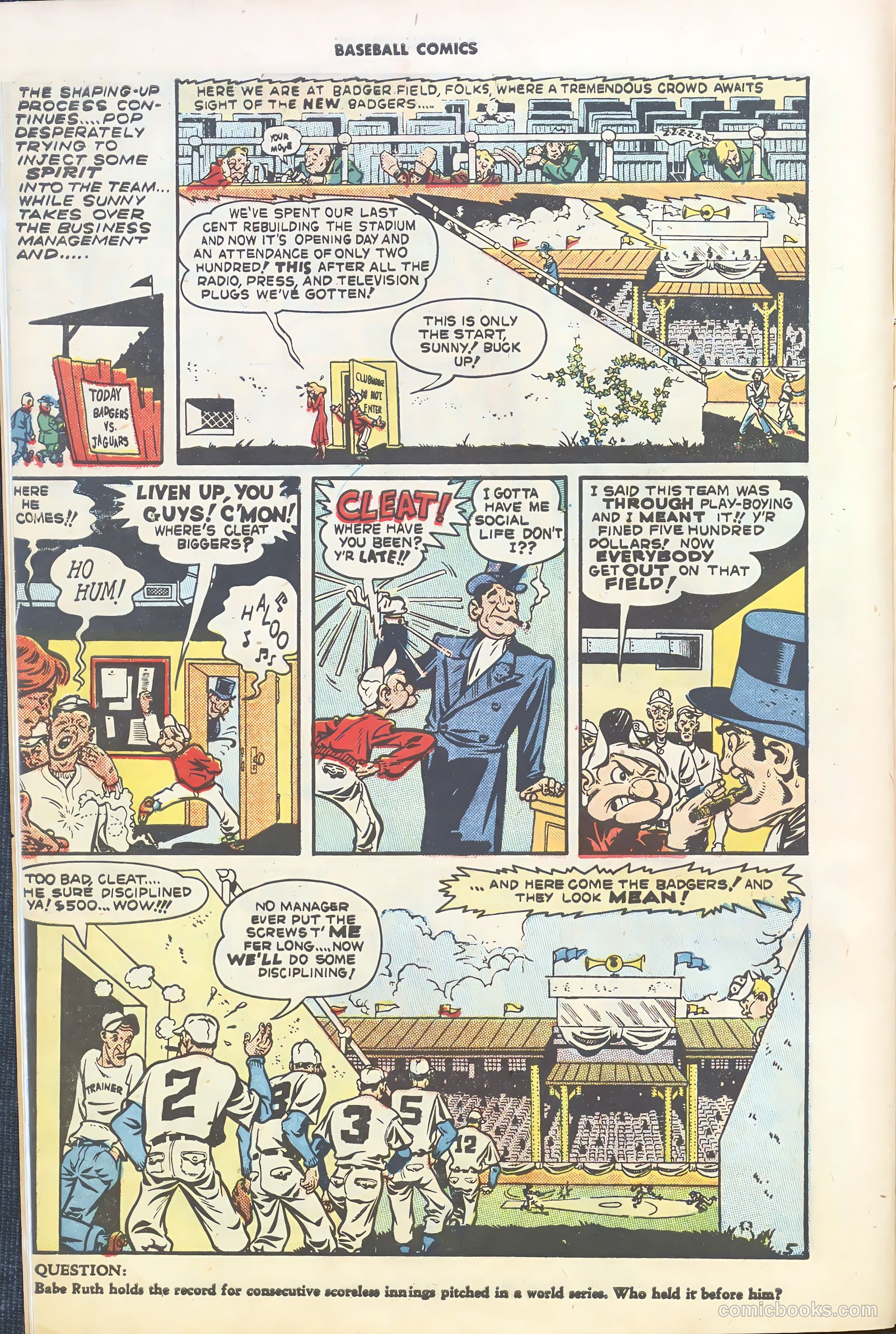 Baseball Comics #1 — page 10 of 36