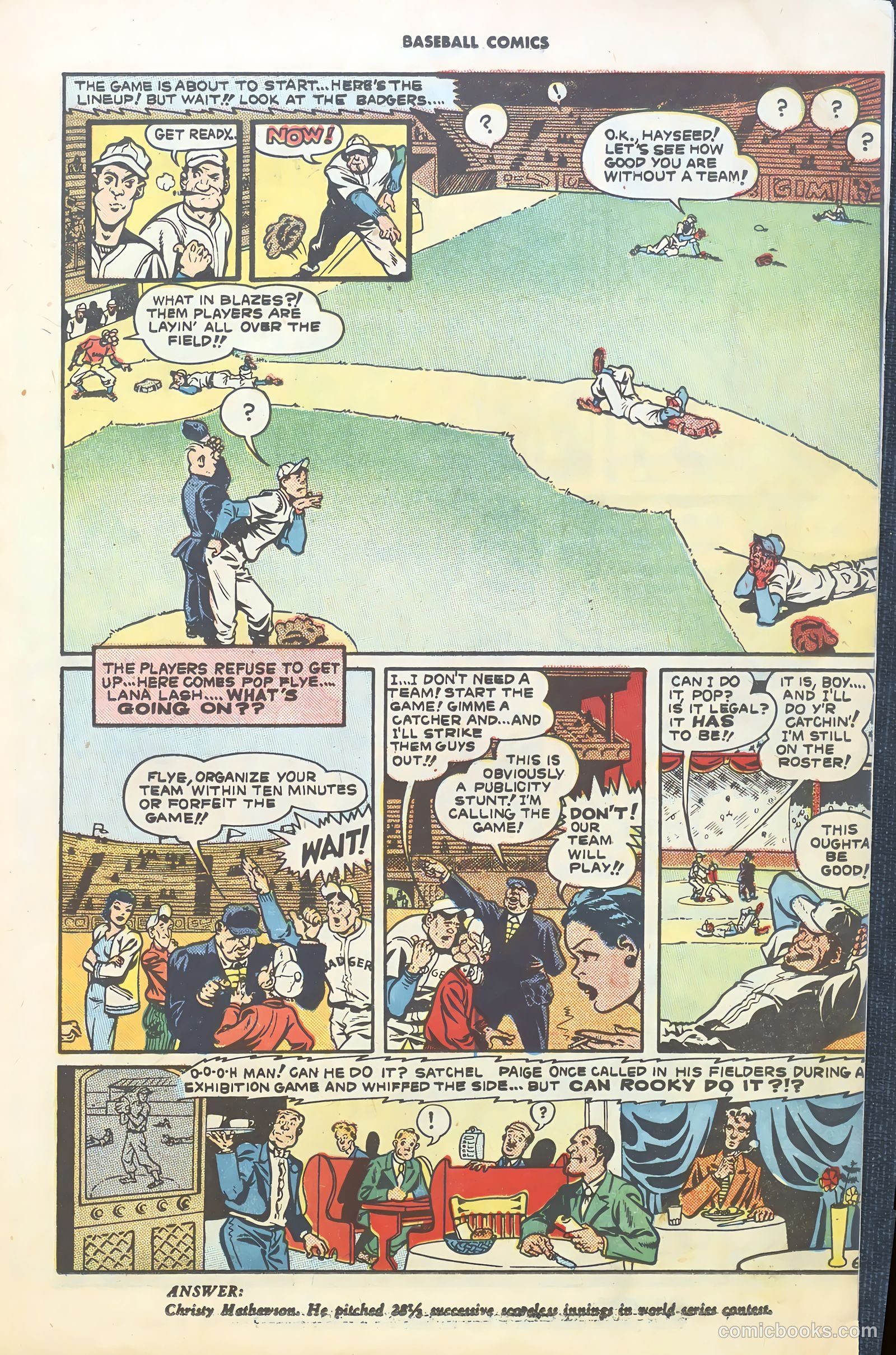 Baseball Comics #1 — page 11 of 36