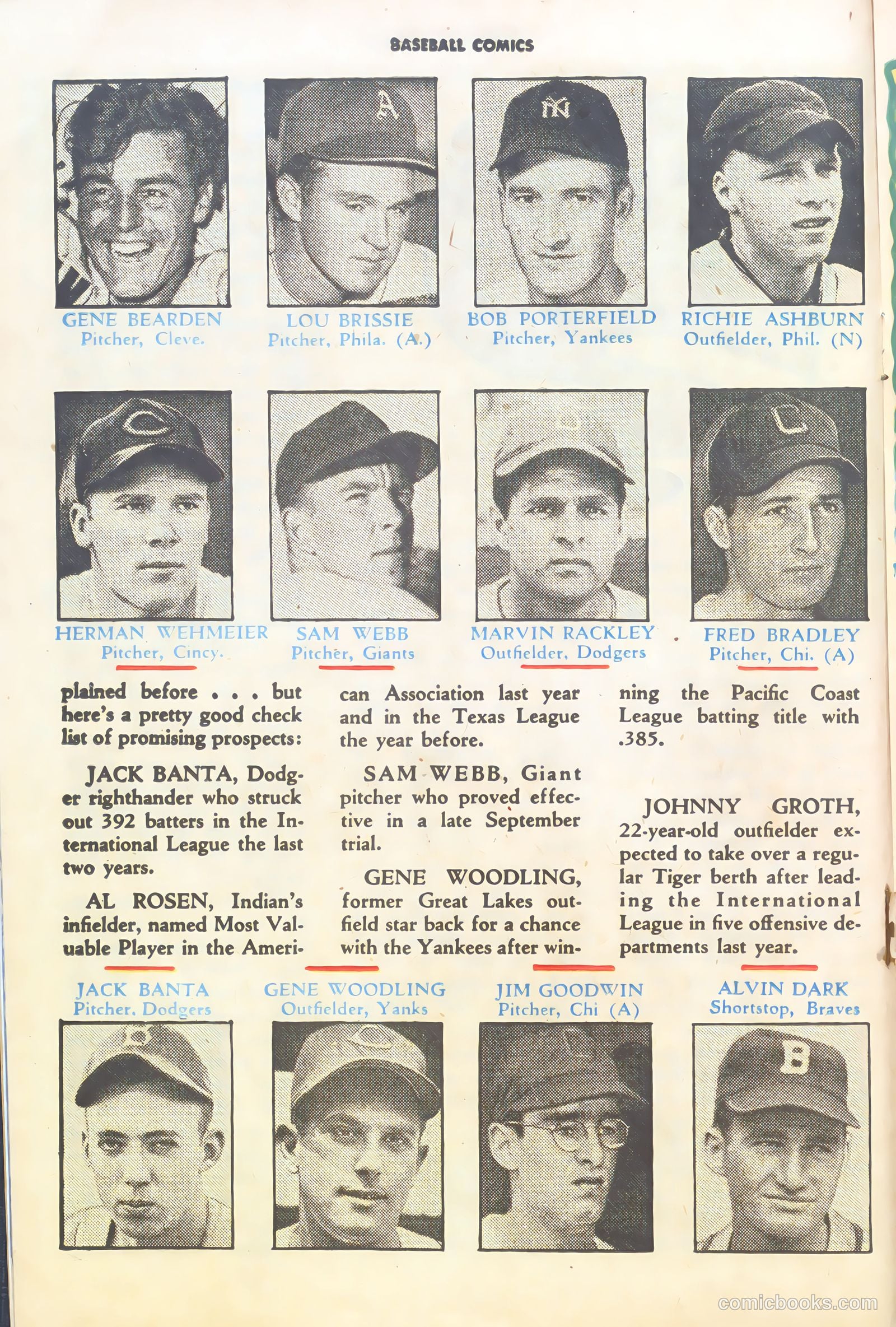 Baseball Comics #1 — page 16 of 36