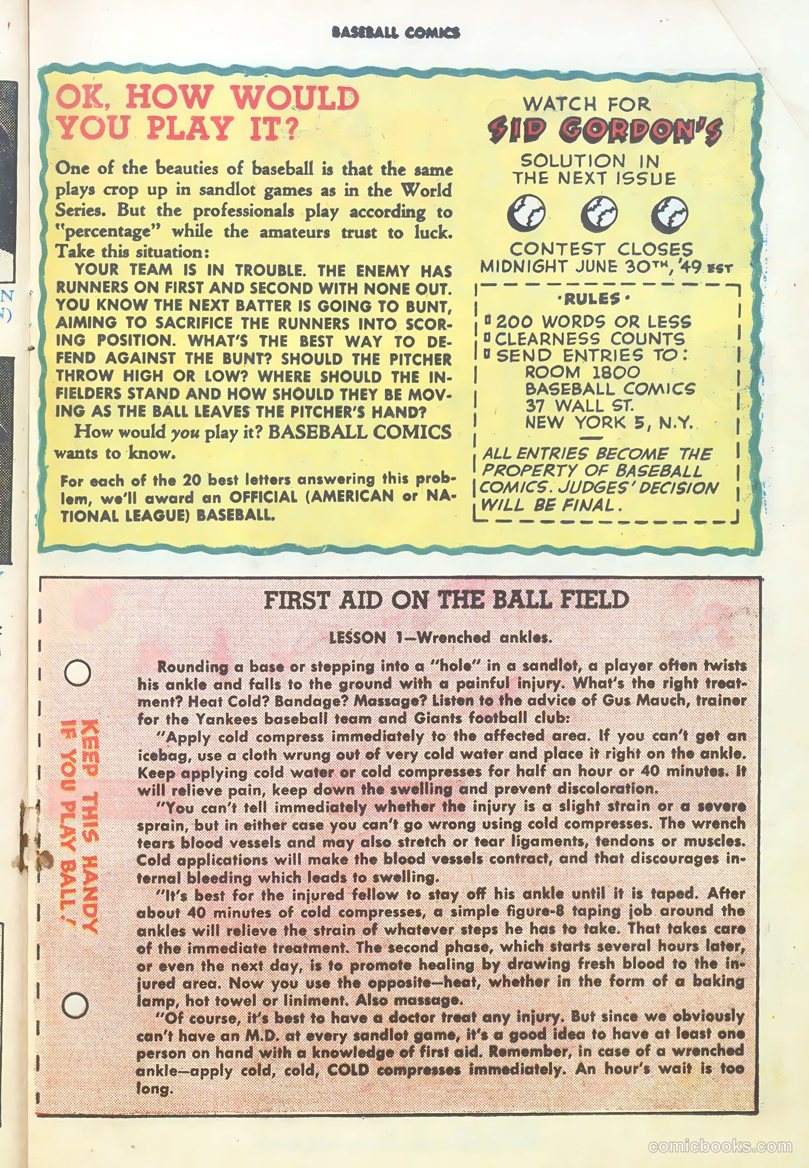 Baseball Comics #1 — page 17 of 36