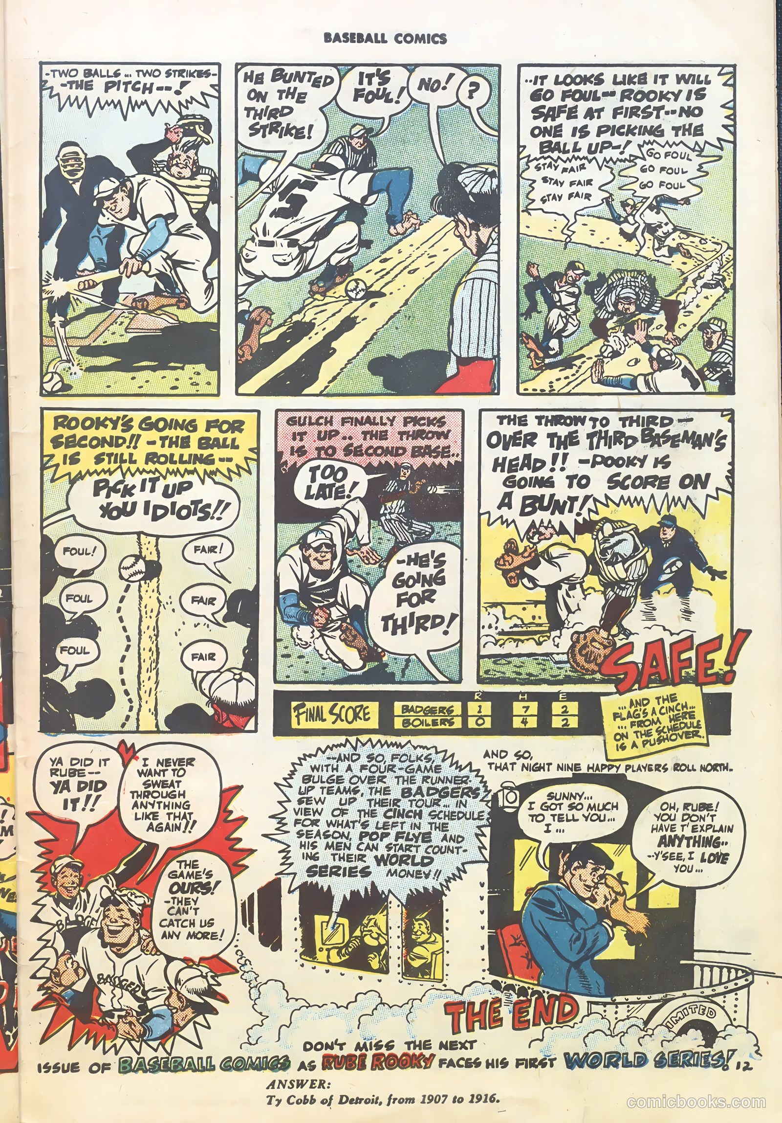 Baseball Comics #1 — page 29 of 36