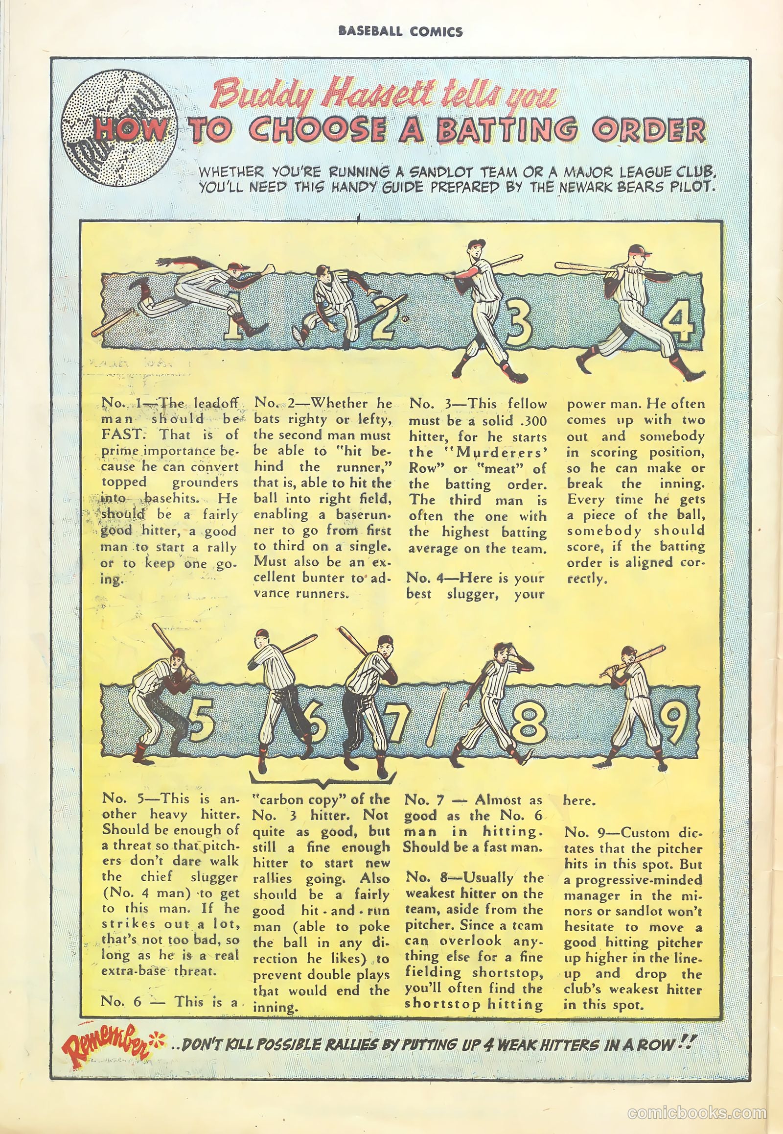 Baseball Comics #1 — page 30 of 36