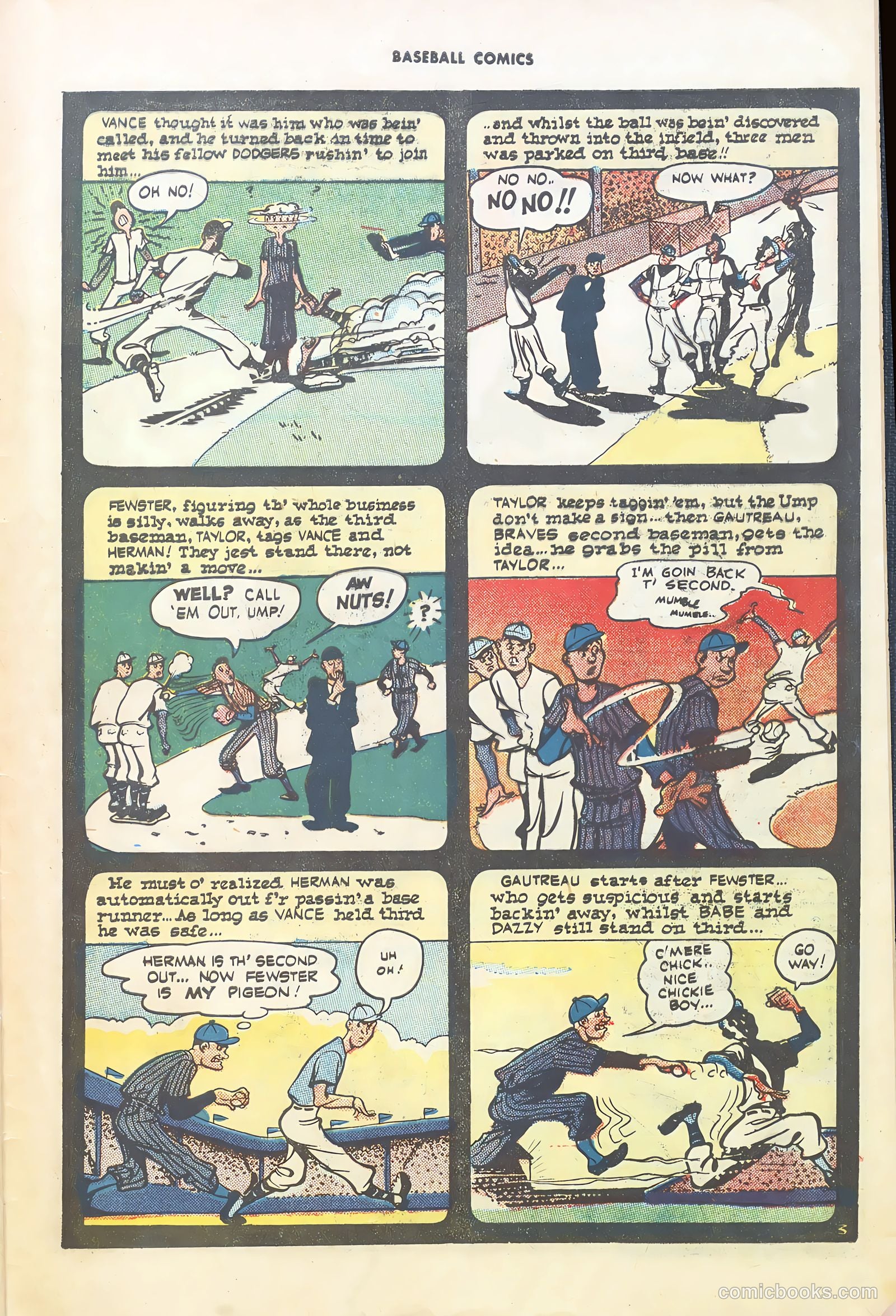Baseball Comics #1 — page 33 of 36