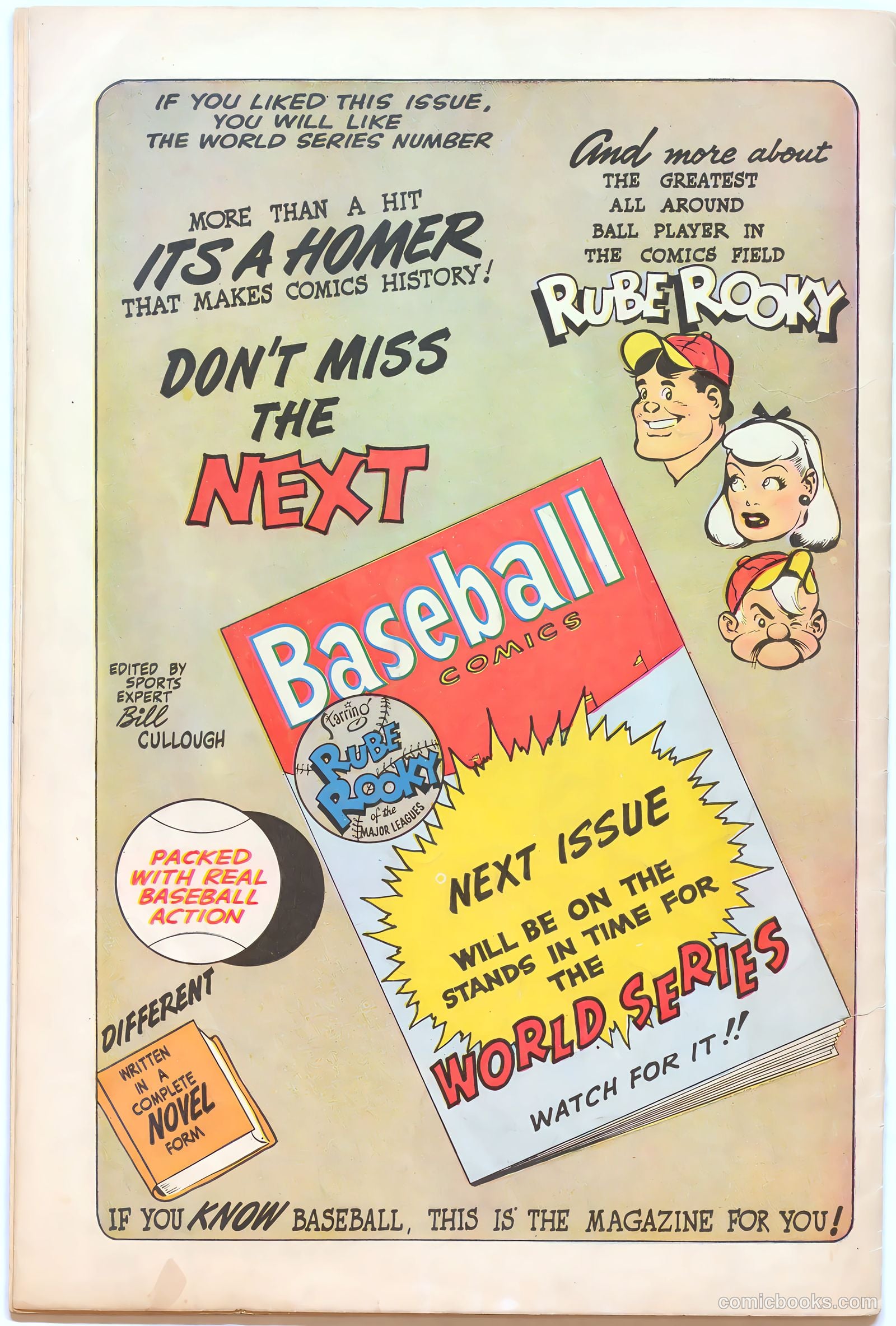 Baseball Comics #1 — page 36 of 36