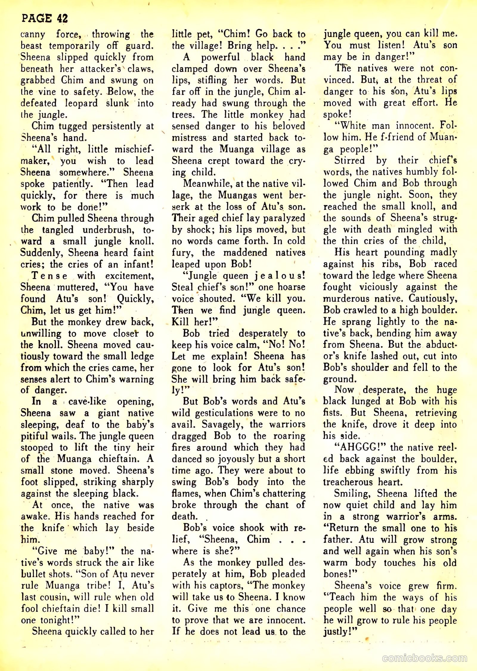 Sheena, Queen of the Jungle #3 — page 45 of 70