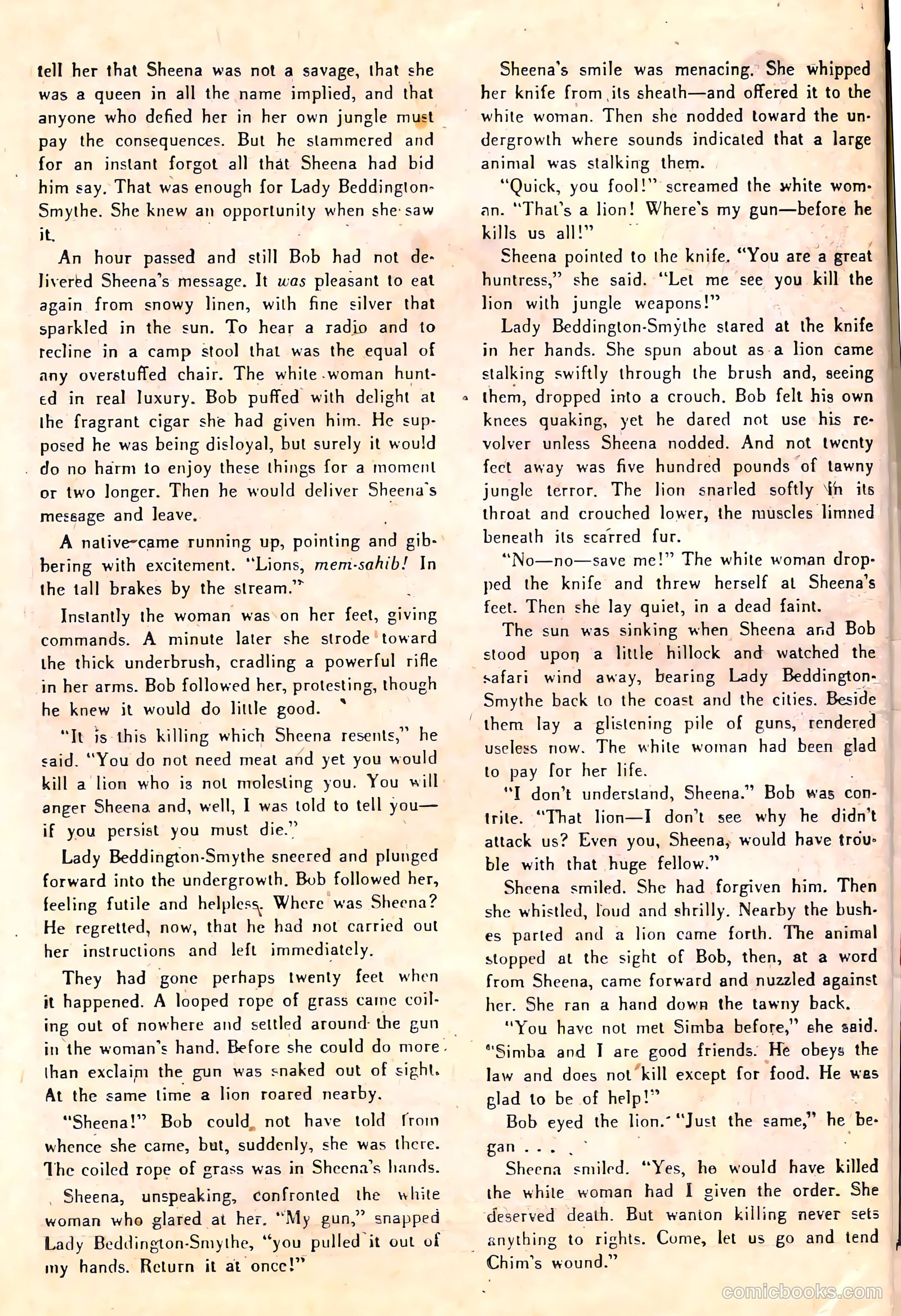 Sheena, Queen of the Jungle #6 — page 38 of 52