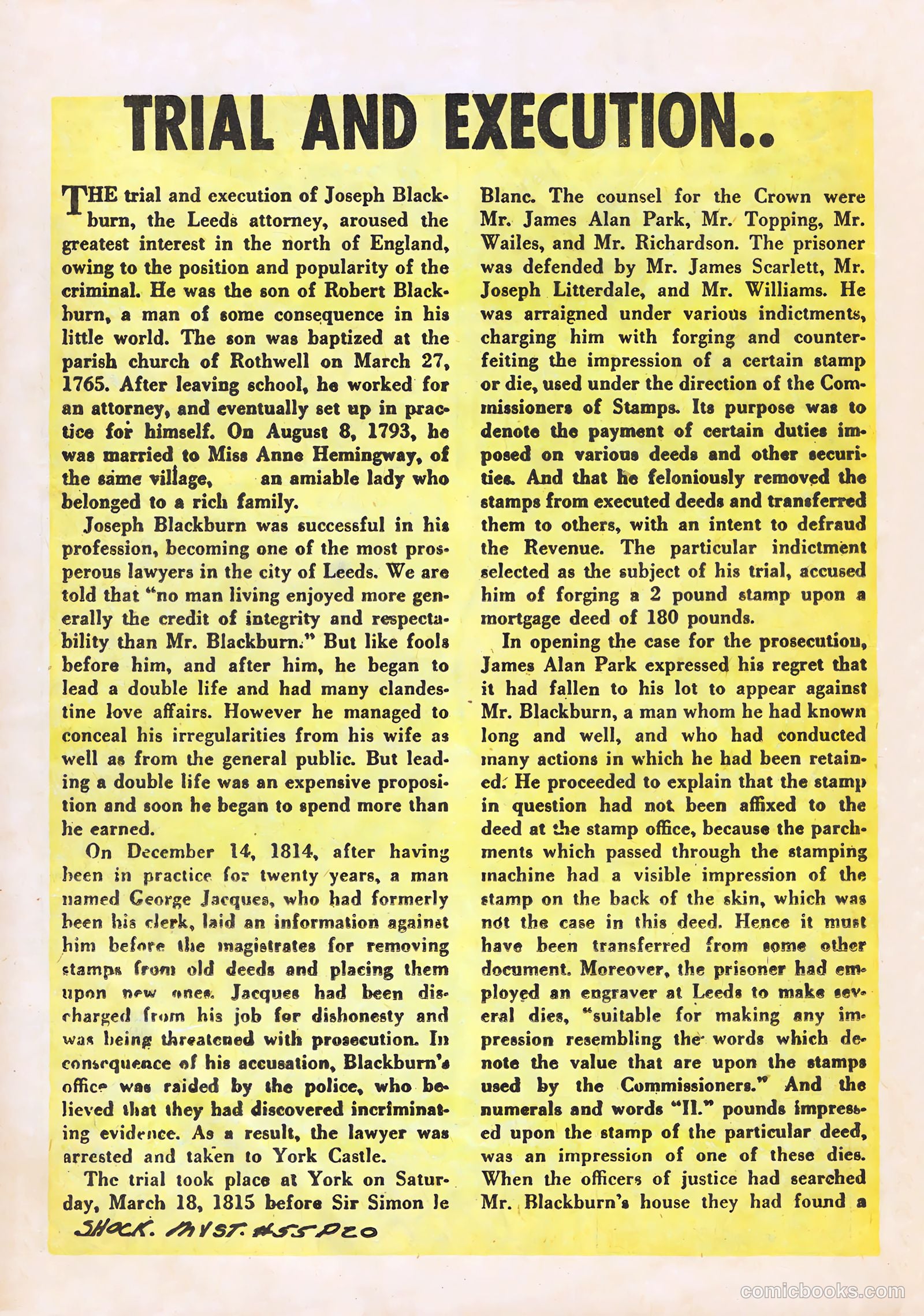 Shocking Mystery Cases #55 — page 22 of 36