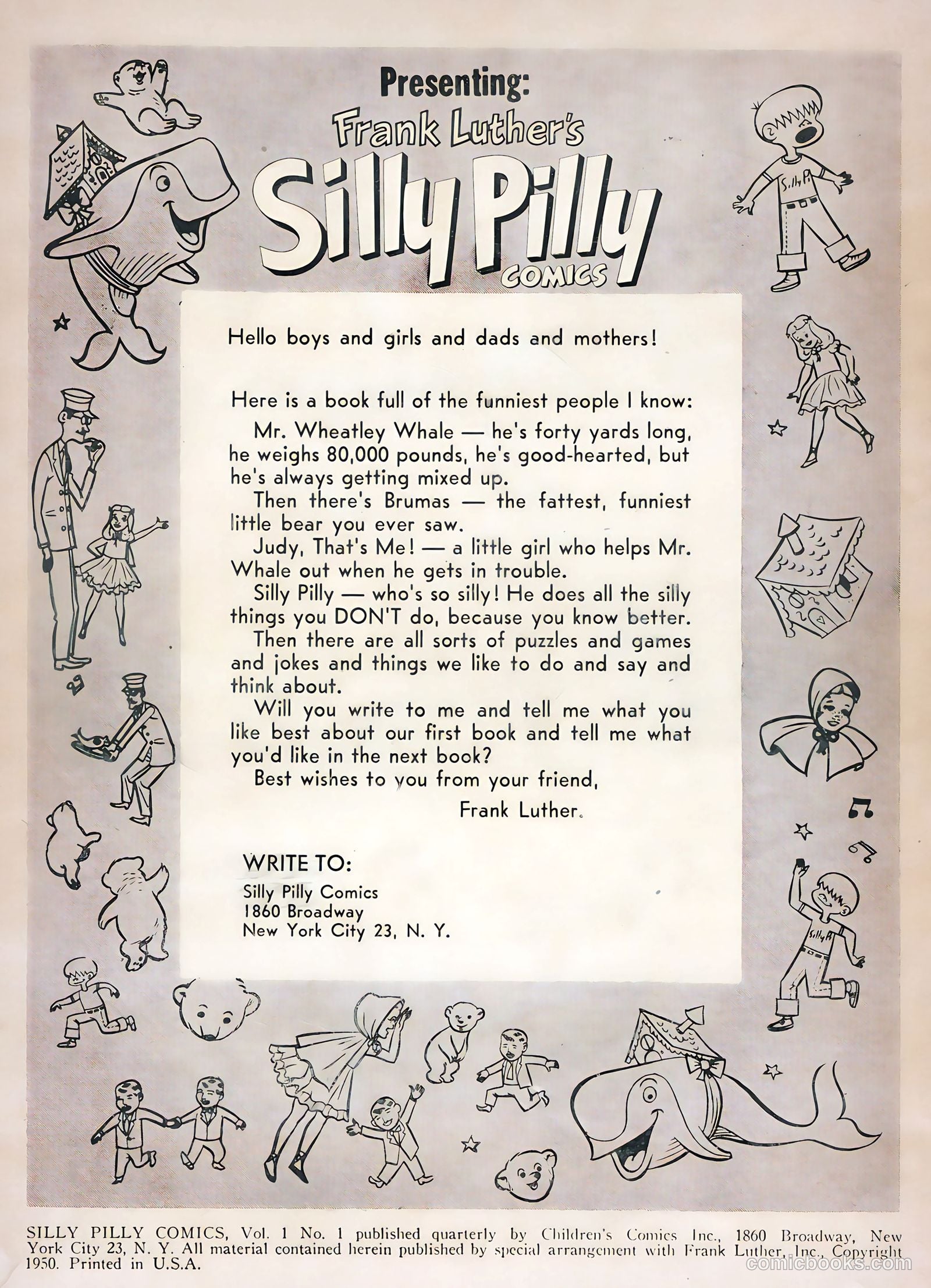 Silly Pilly Comics #1 — page 2 of 36