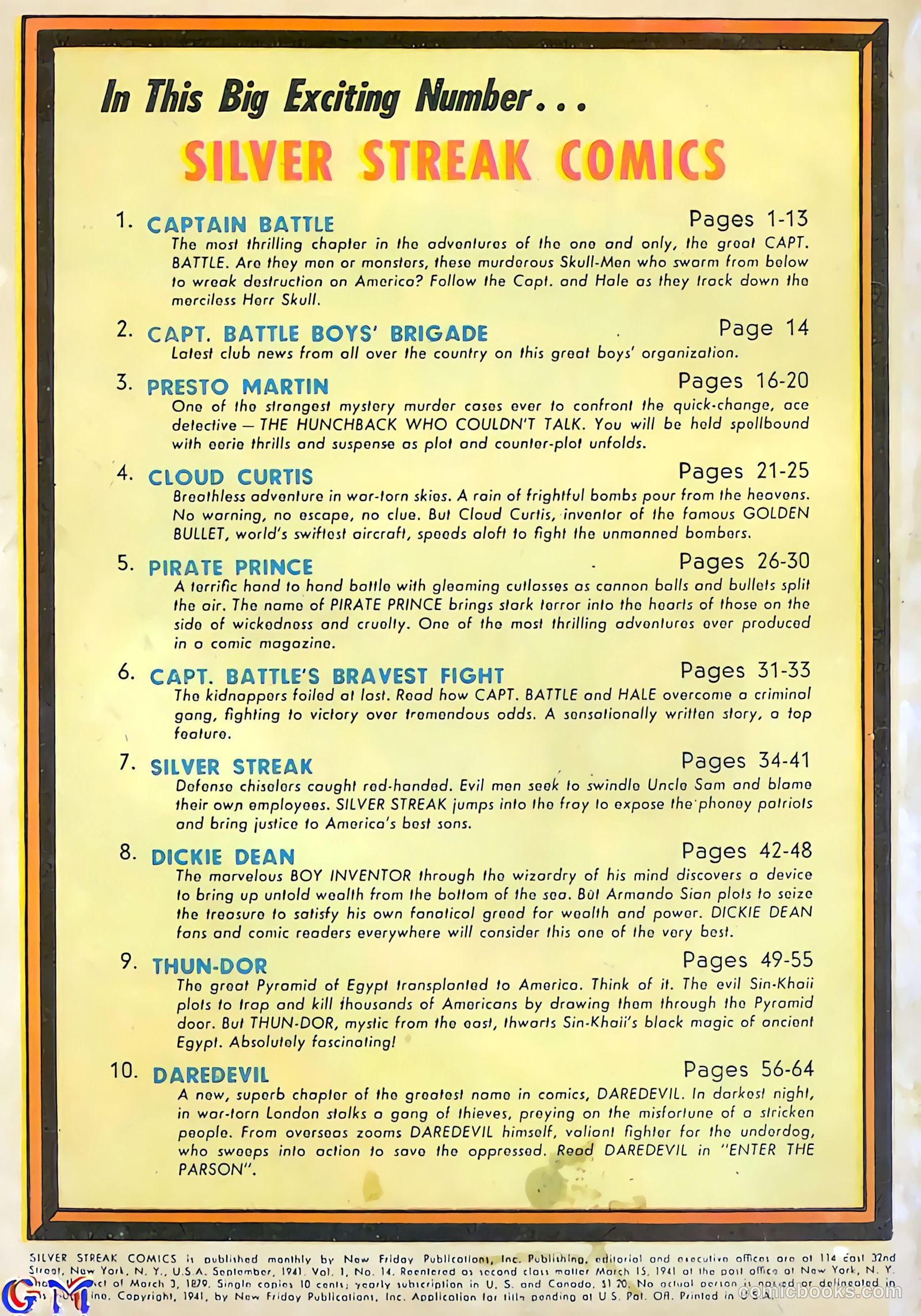 Silver Streak Comics #14 — page 2 of 68