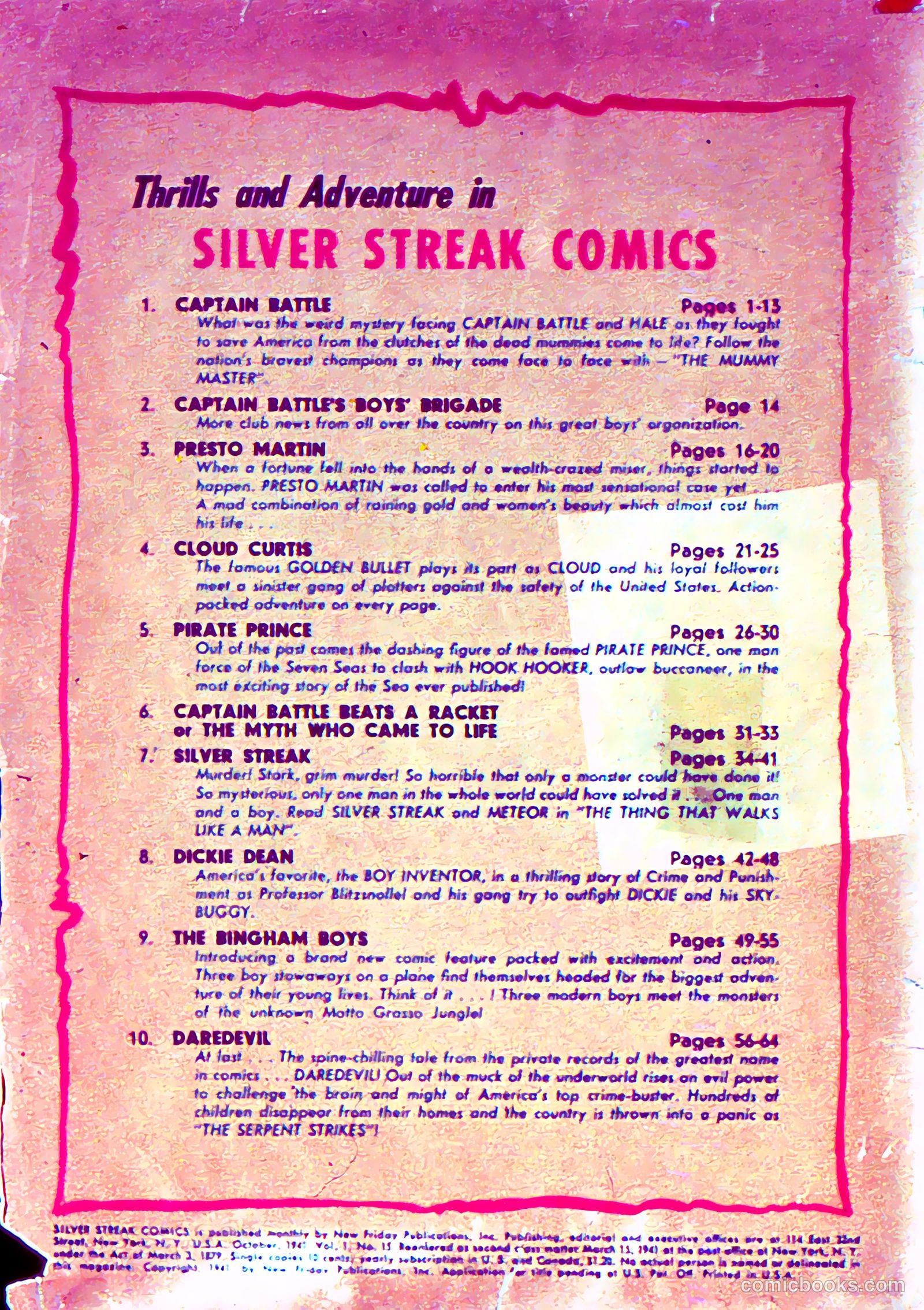 Silver Streak Comics #15 — page 3 of 68