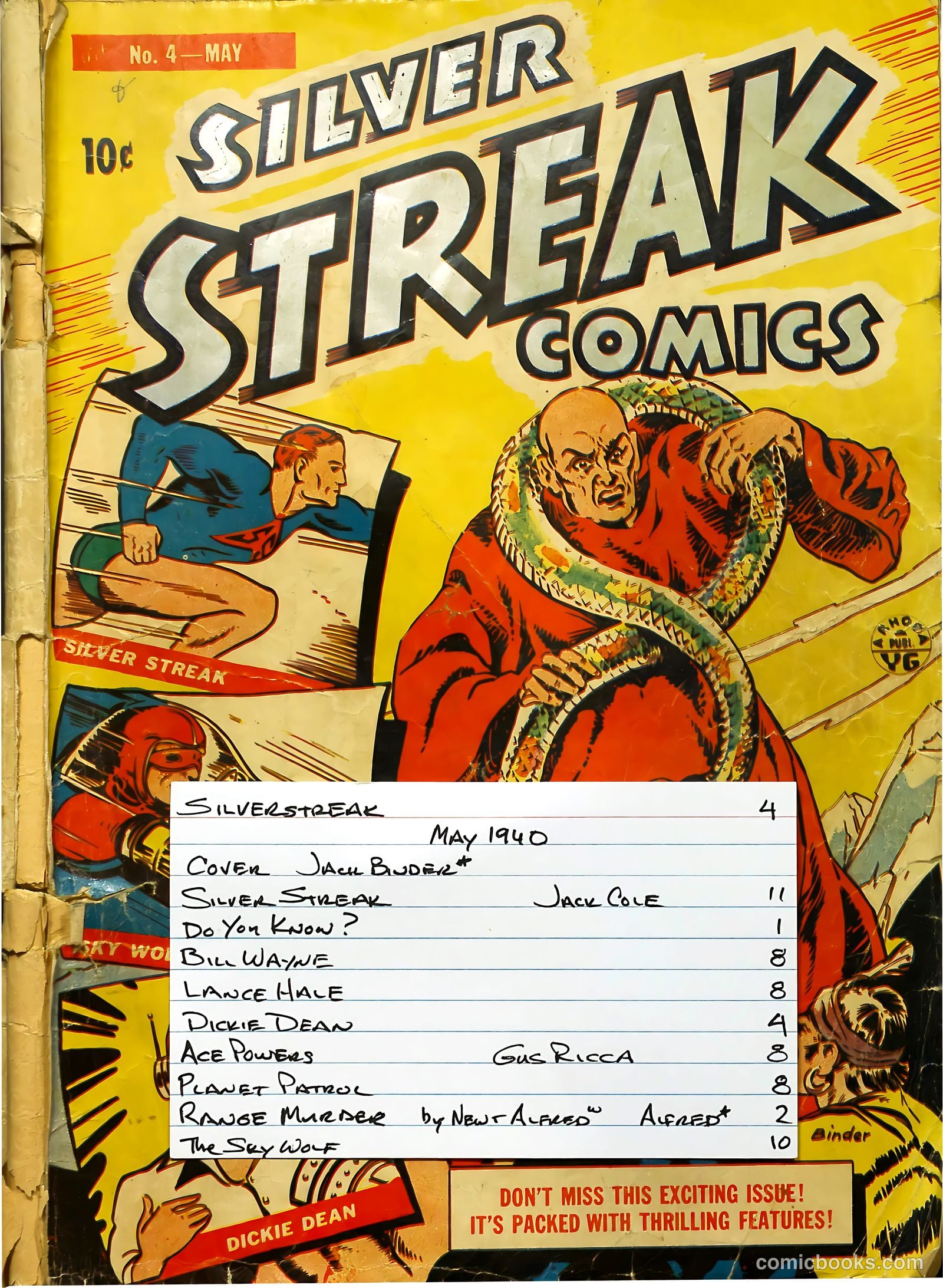 Silver Streak Comics #4 — page 69 of 69