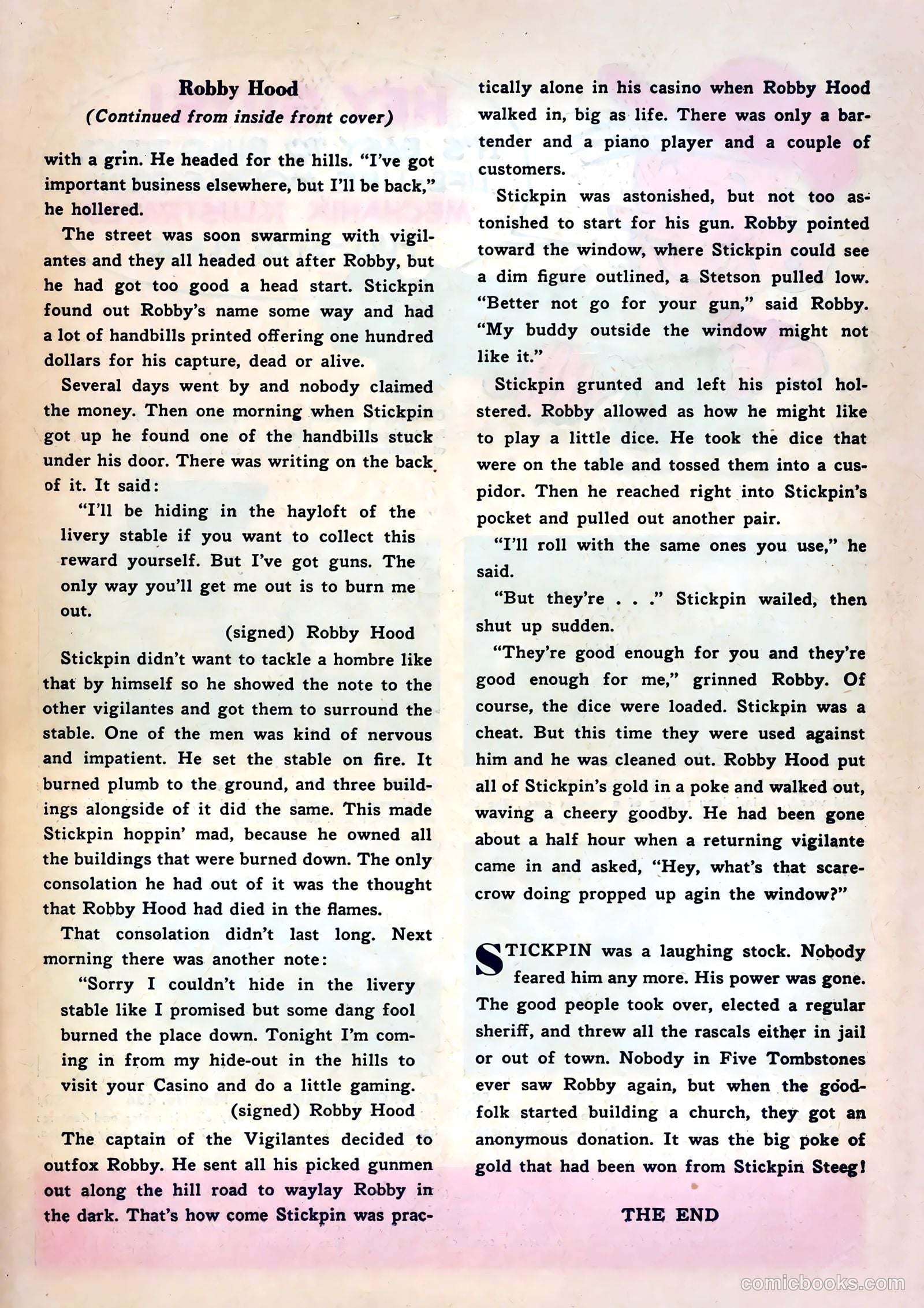 Six-Gun Heroes #20 — page 35 of 36