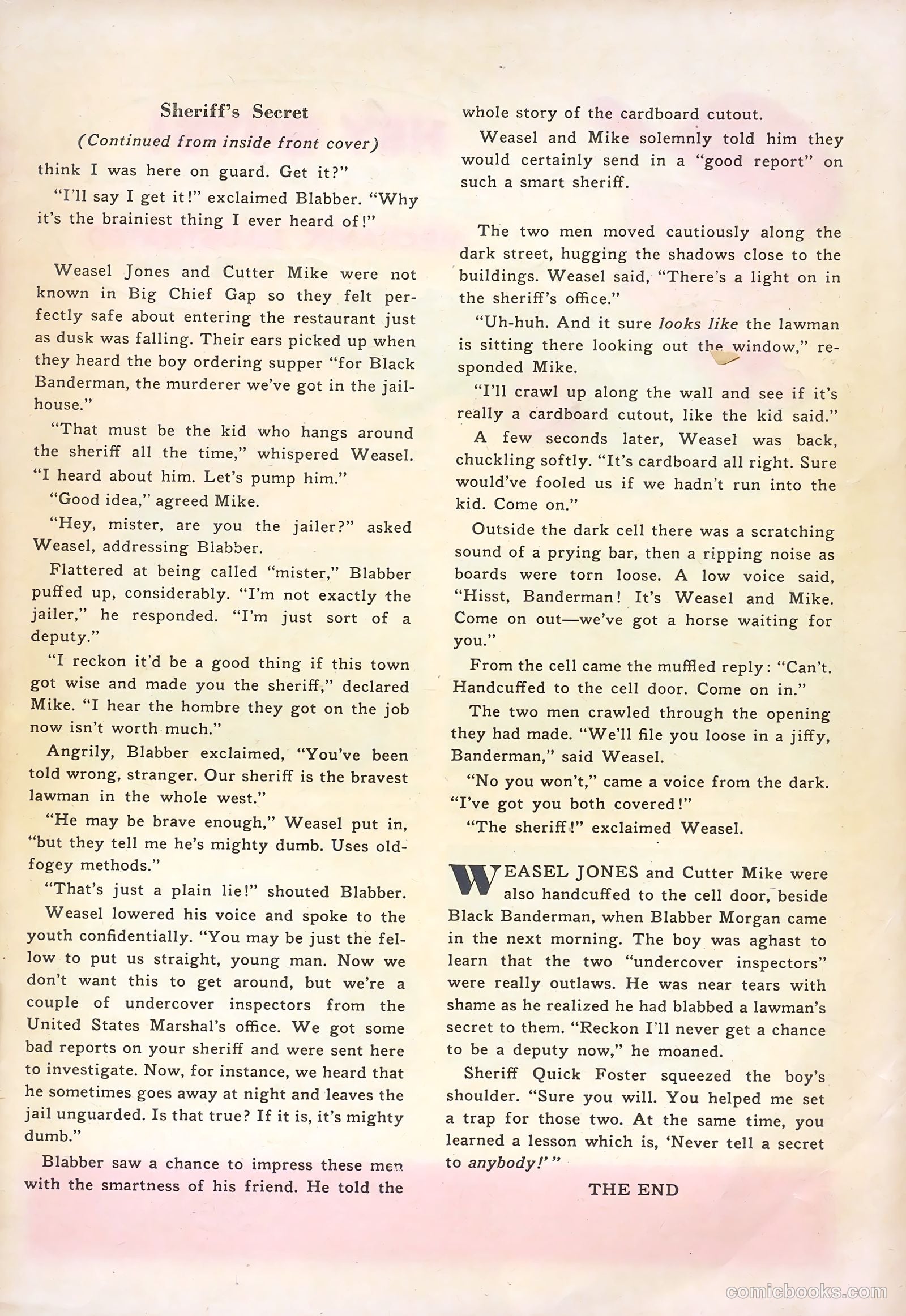 Six-Gun Heroes #21 — page 35 of 36