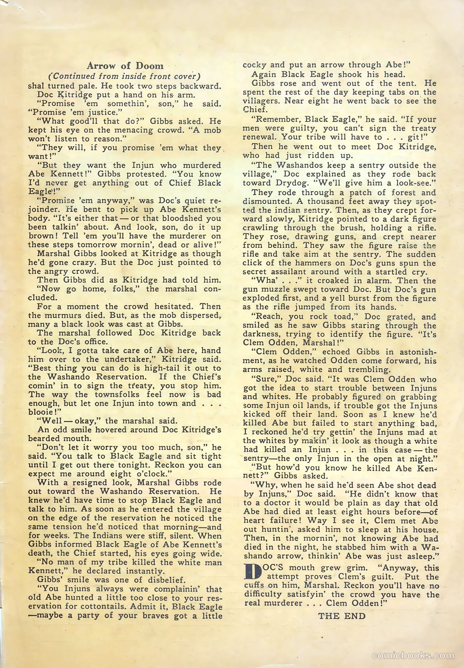 Six-Gun Heroes #23 — page 35 of 36