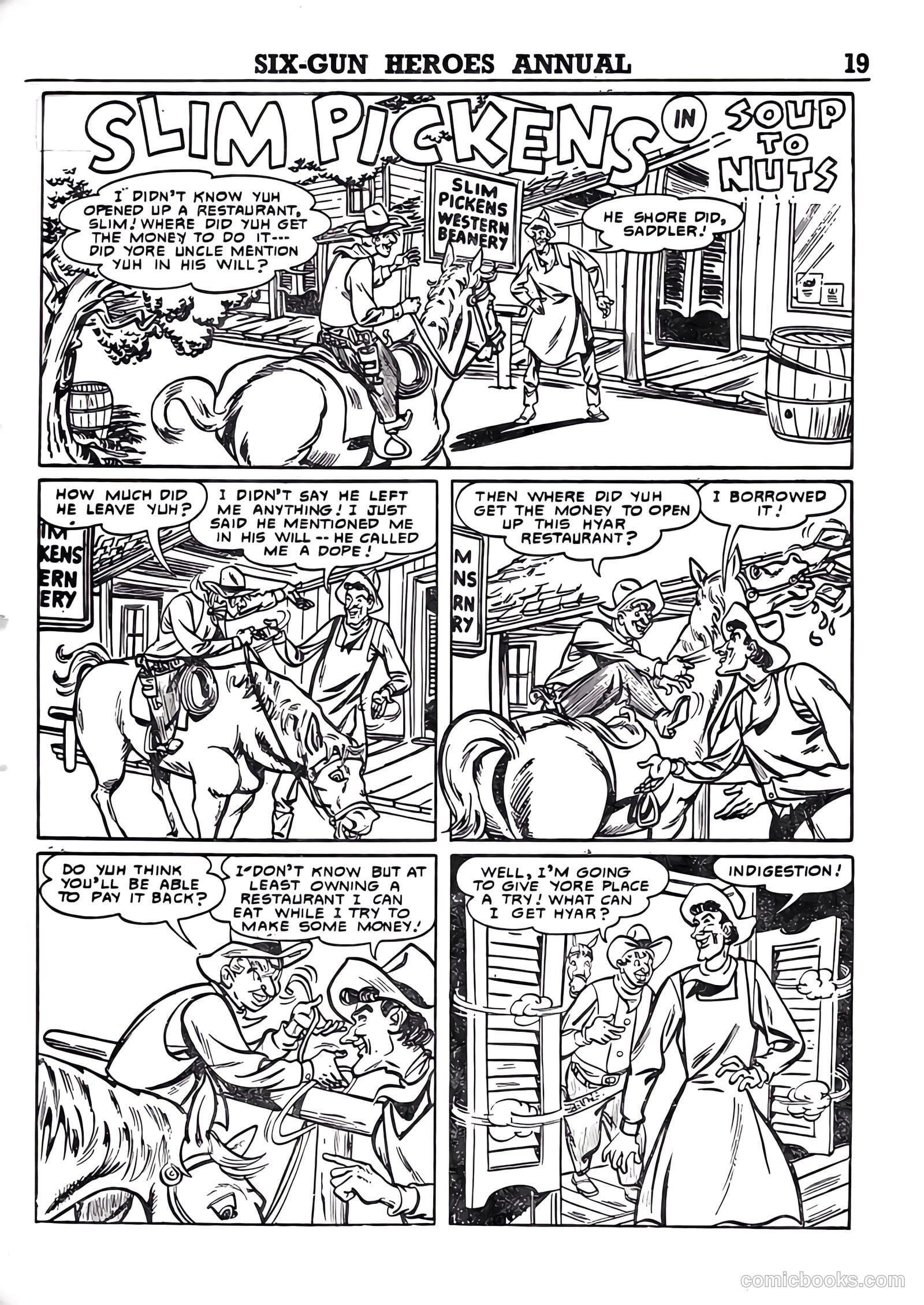Six-Gun Heroes Western Comic Annual #4 — page 20 of 97