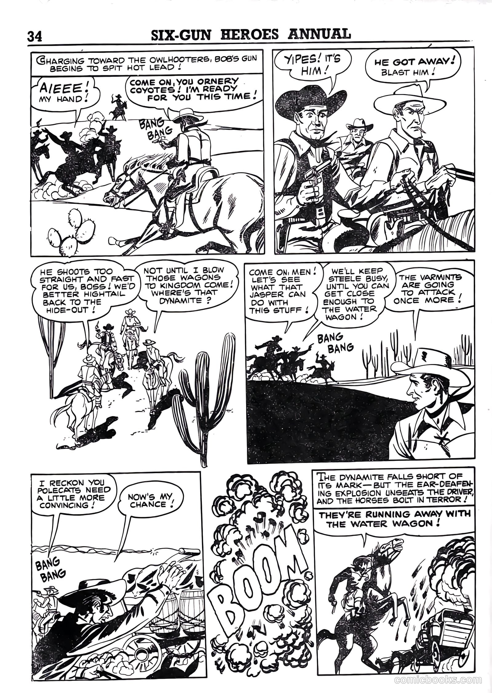 Six-Gun Heroes Western Comic Annual #4 — page 35 of 97