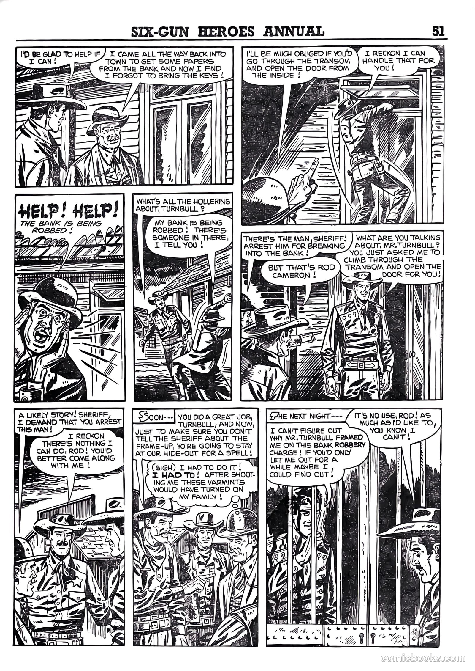 Six-Gun Heroes Western Comic Annual #4 — page 52 of 97