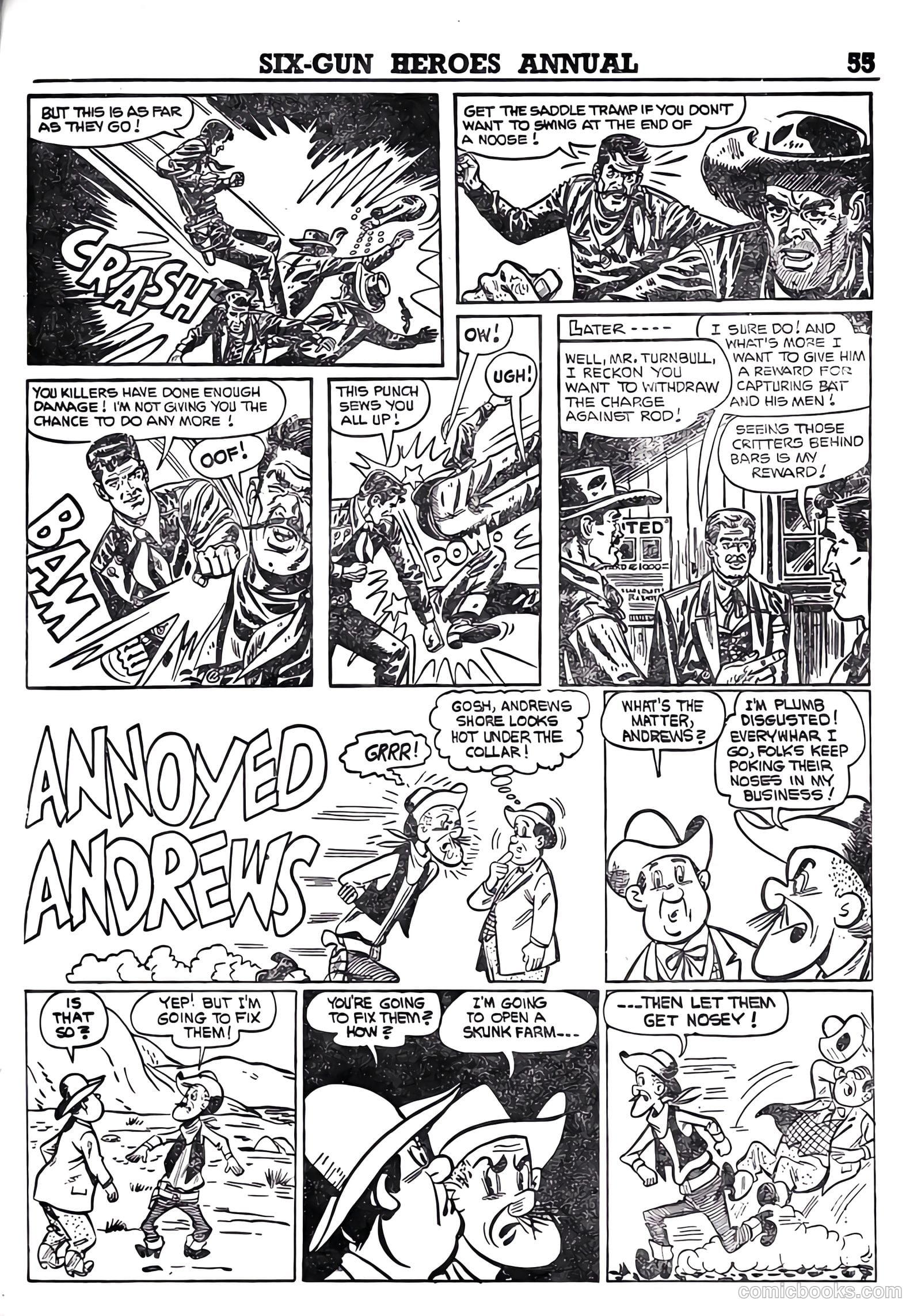 Six-Gun Heroes Western Comic Annual #4 — page 56 of 97