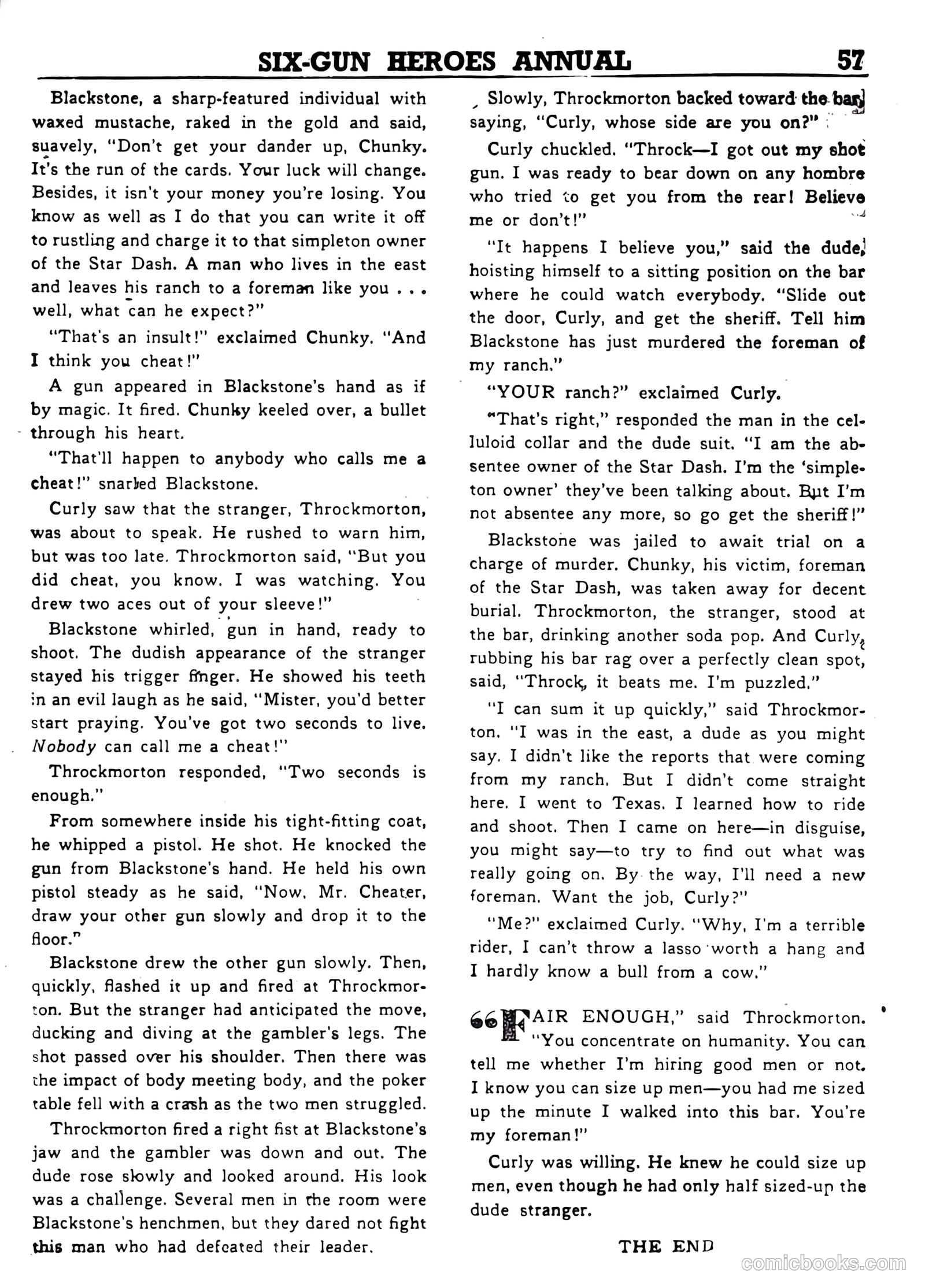 Six-Gun Heroes Western Comic Annual #4 — page 58 of 97