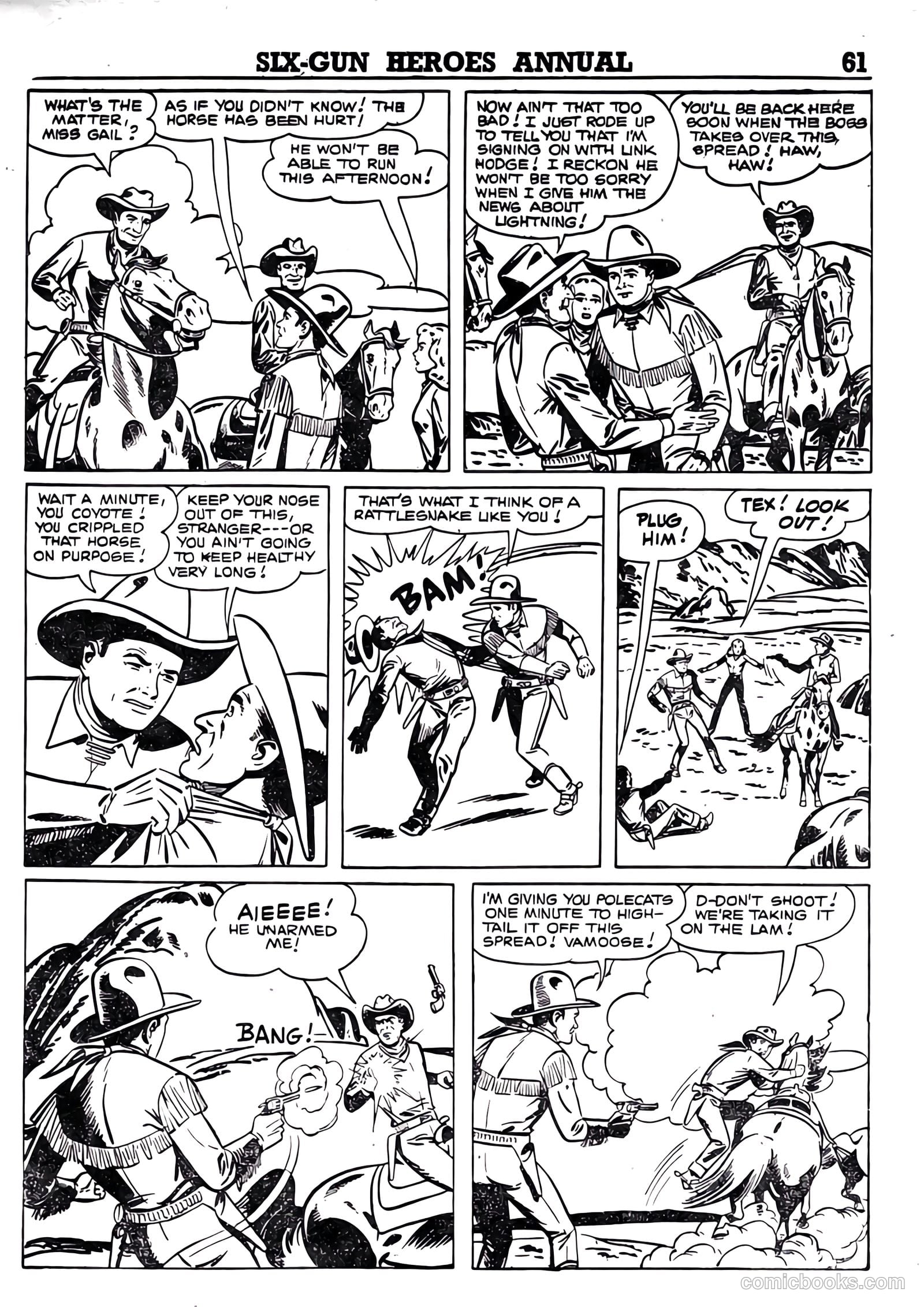 Six-Gun Heroes Western Comic Annual #4 — page 62 of 97