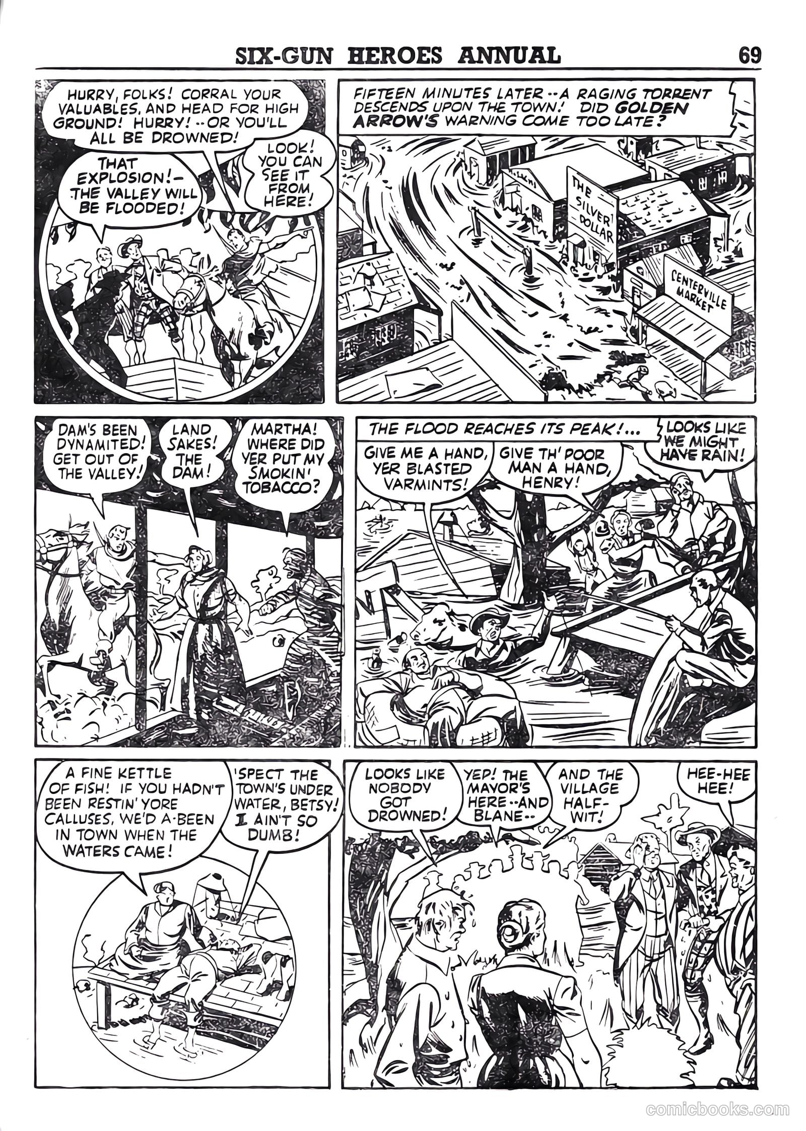 Six-Gun Heroes Western Comic Annual #4 — page 70 of 97