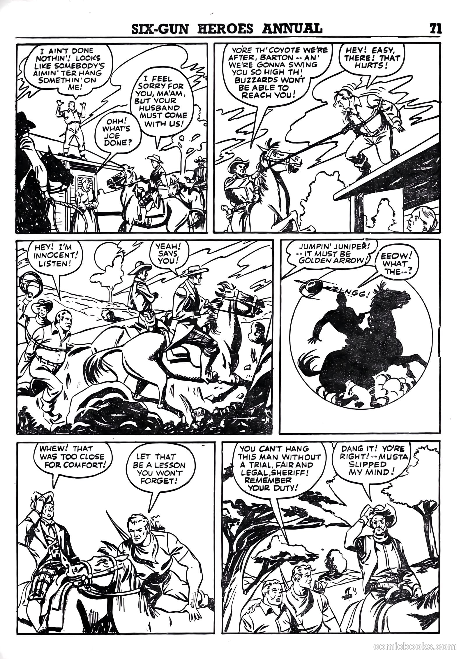 Six-Gun Heroes Western Comic Annual #4 — page 72 of 97