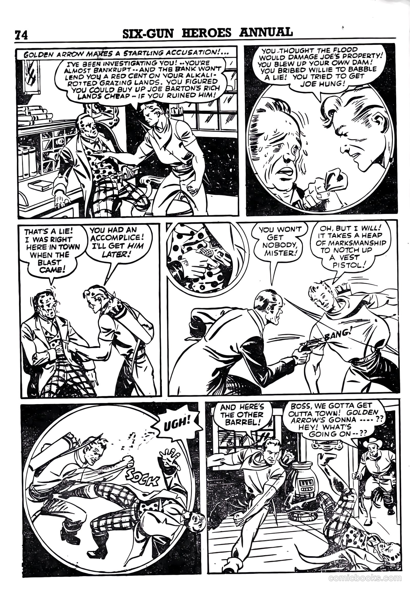 Six-Gun Heroes Western Comic Annual #4 — page 75 of 97