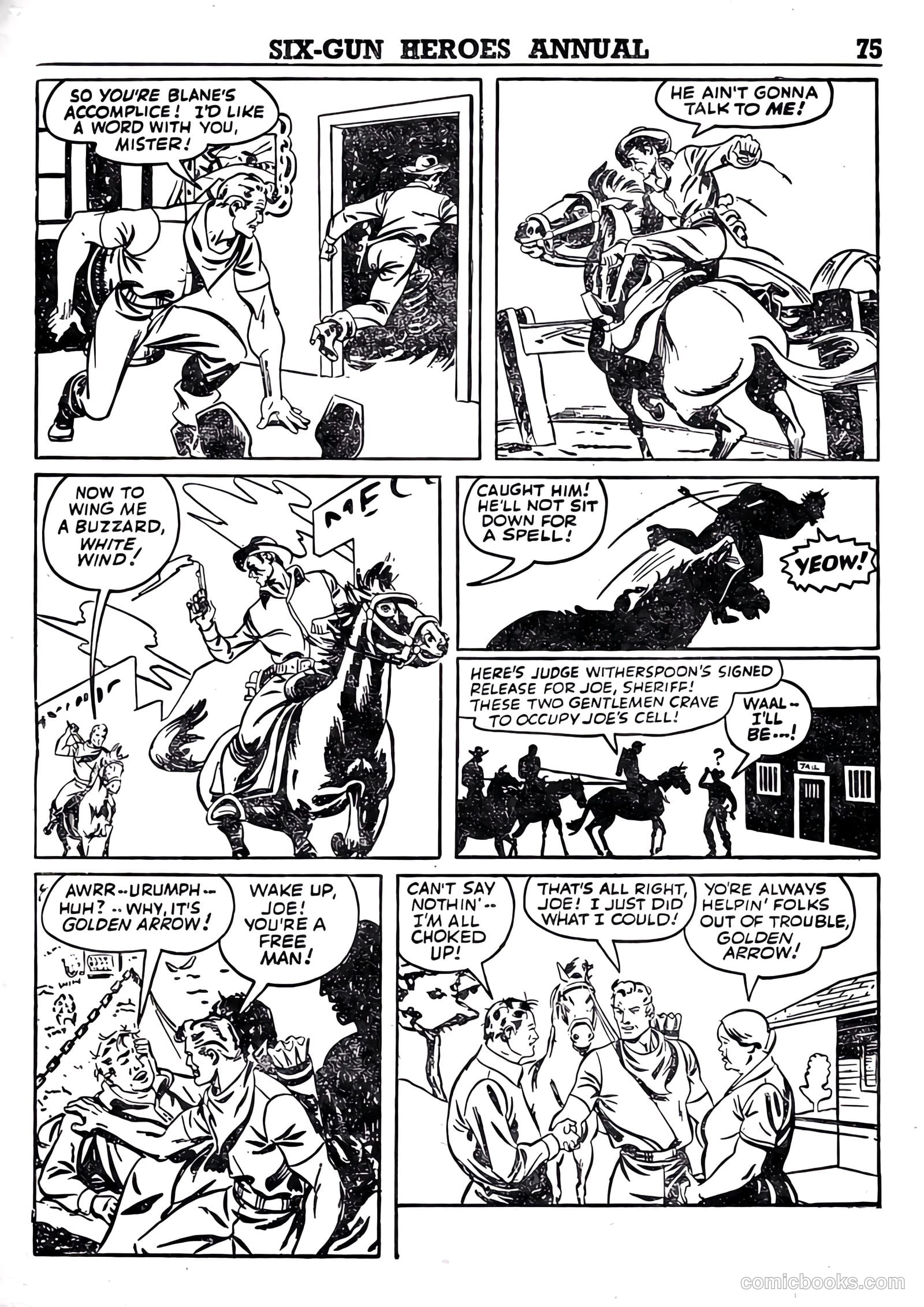 Six-Gun Heroes Western Comic Annual #4 — page 76 of 97