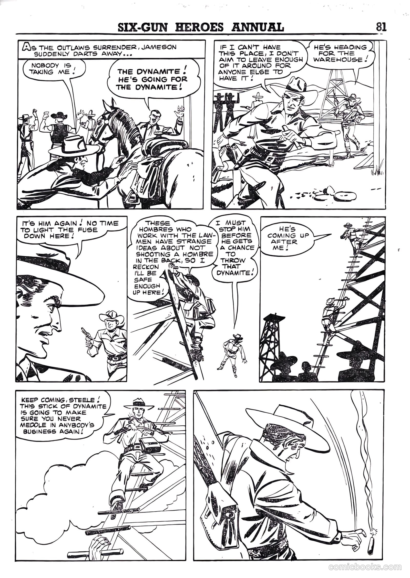 Six-Gun Heroes Western Comic Annual #4 — page 82 of 97
