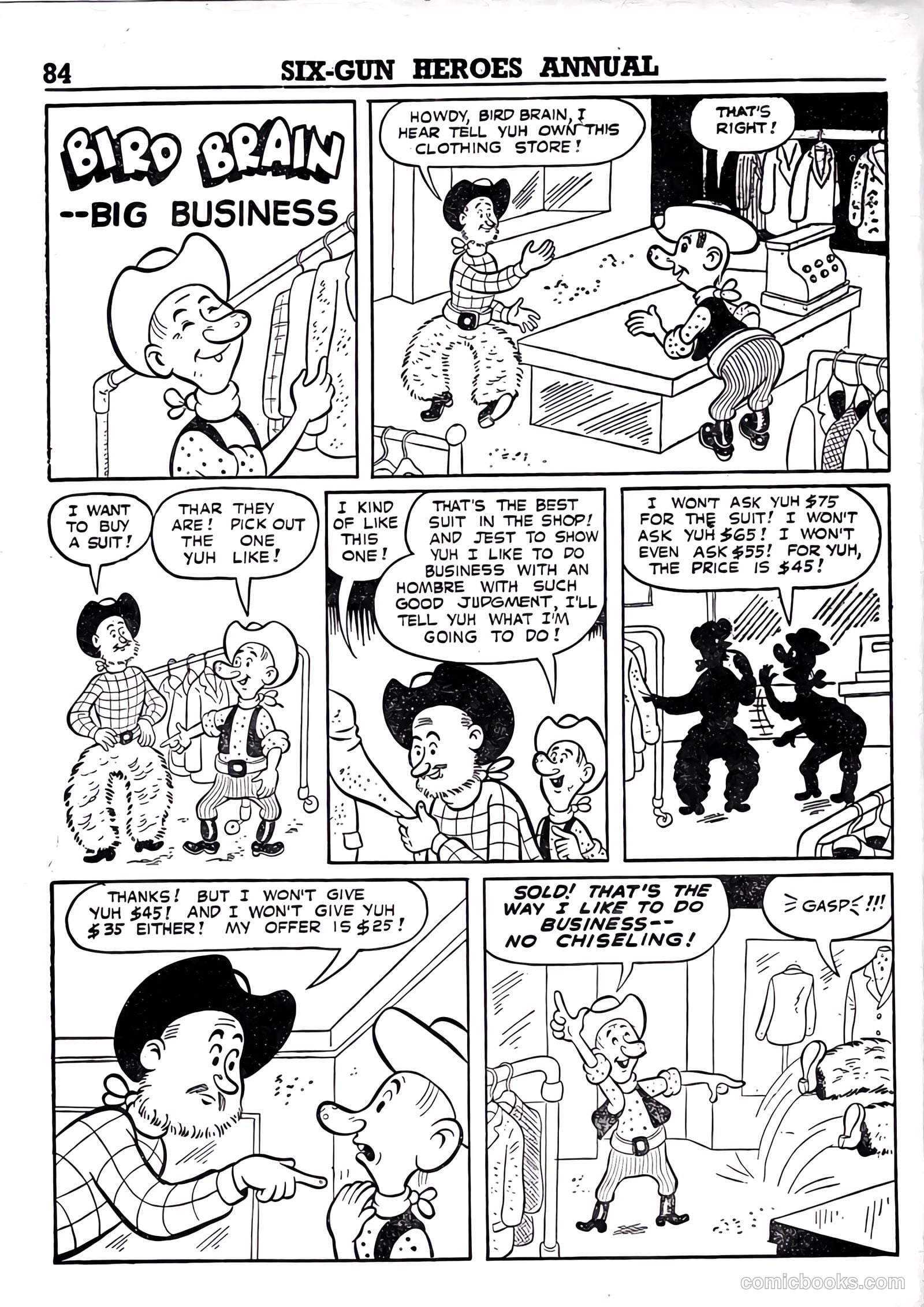 Six-Gun Heroes Western Comic Annual #4 — page 85 of 97