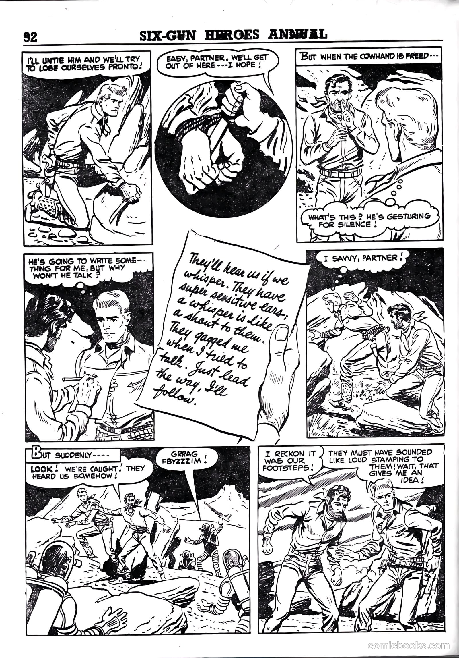 Six-Gun Heroes Western Comic Annual #4 — page 93 of 97