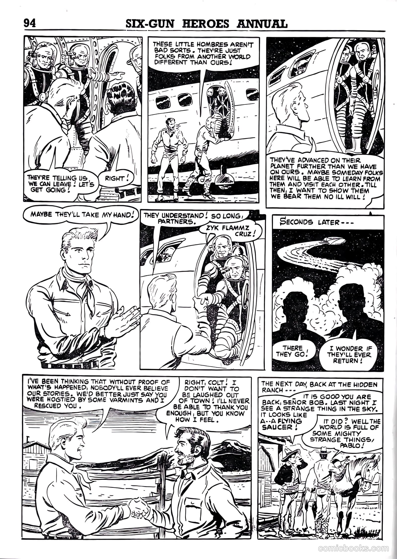 Six-Gun Heroes Western Comic Annual #4 — page 95 of 97
