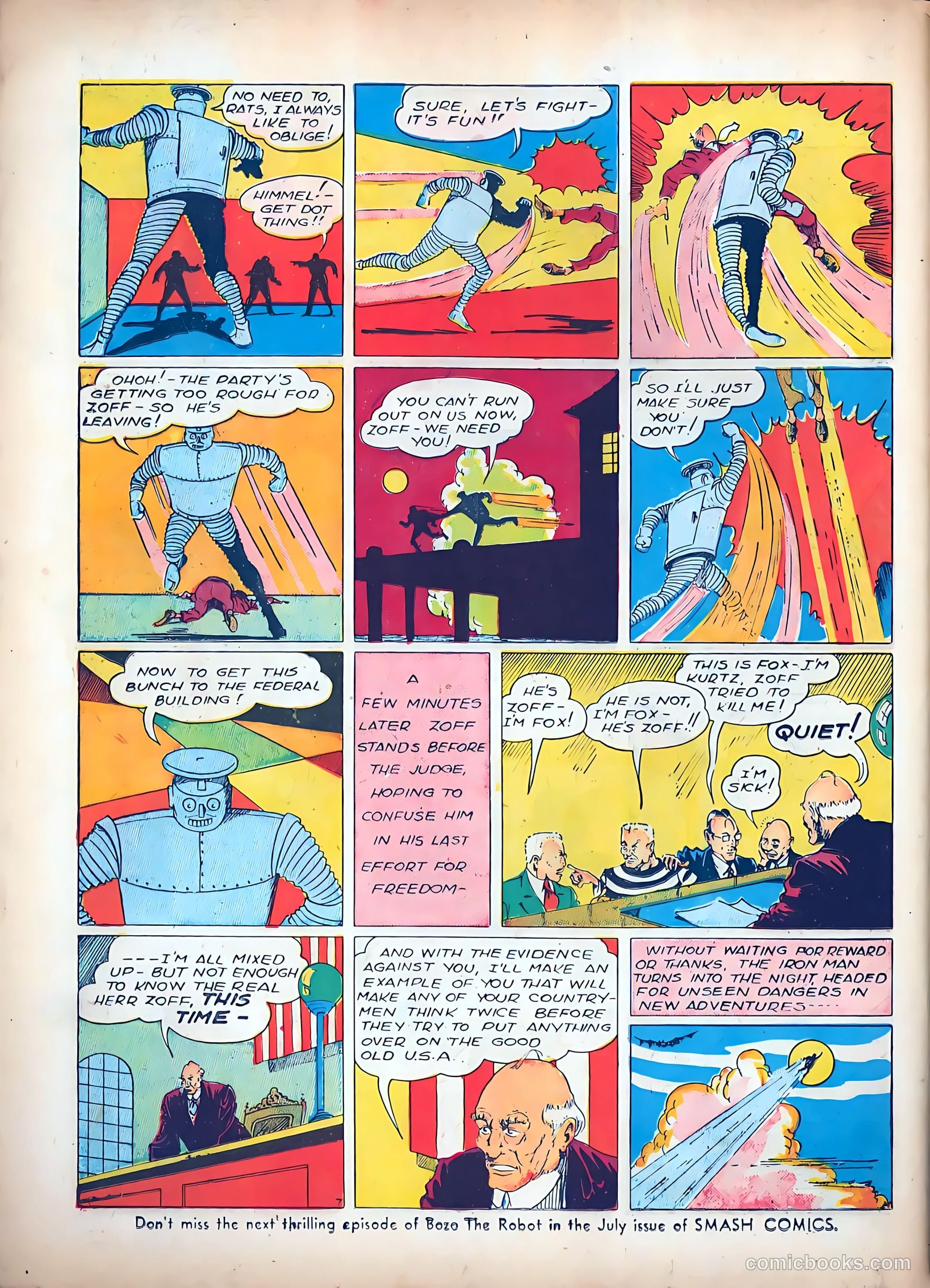 Smash Comics #23 — page 66 of 68