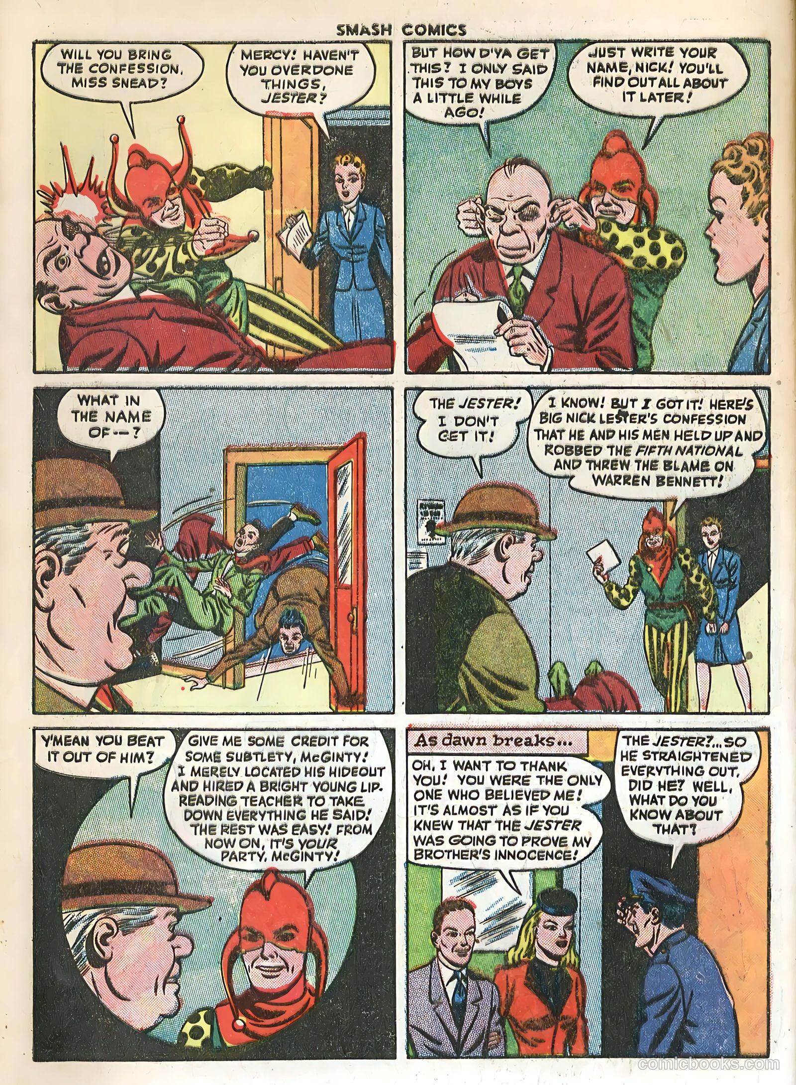 Smash Comics #61 — page 58 of 60