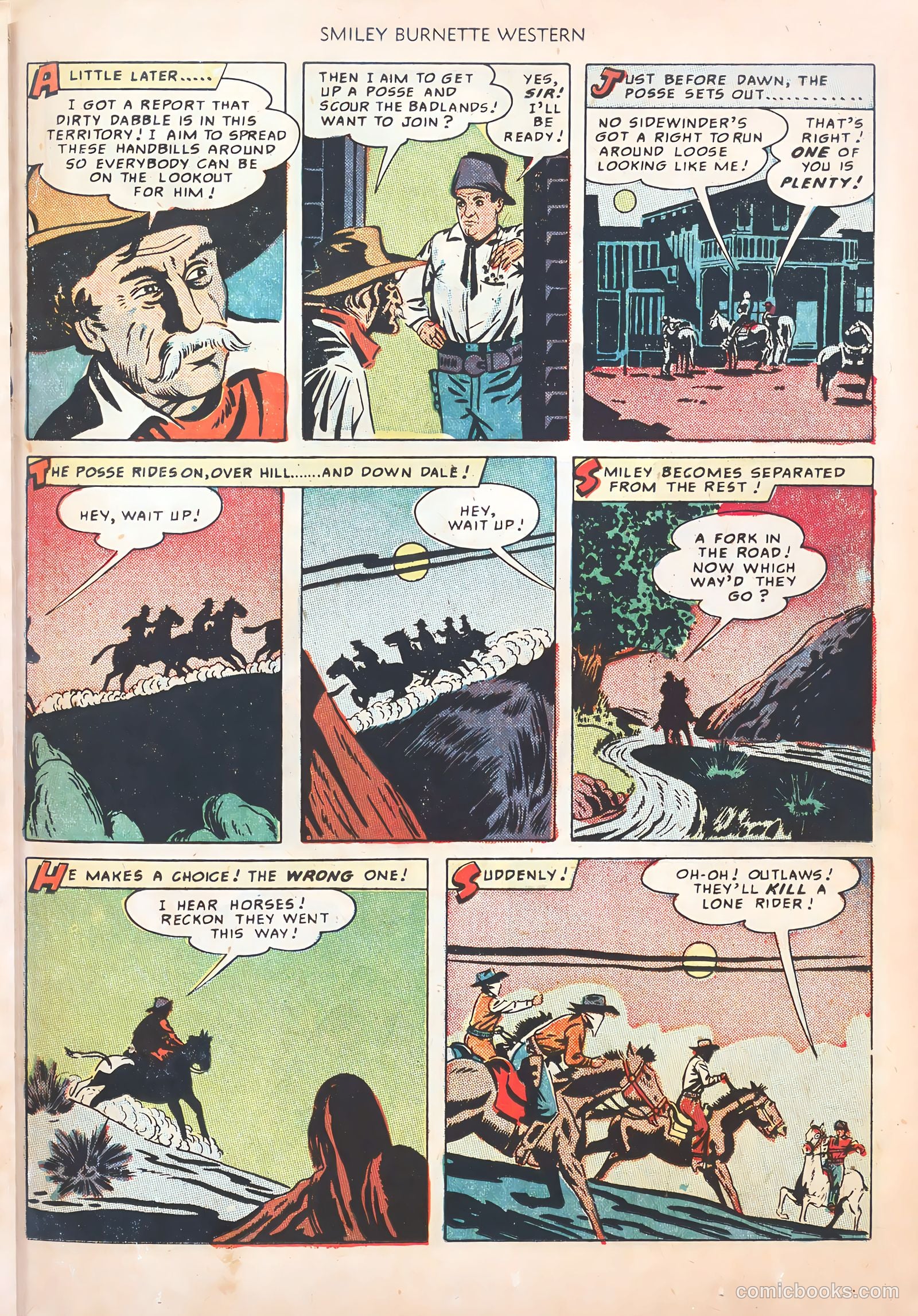 Smiley Burnette Western #1 — page 21 of 36