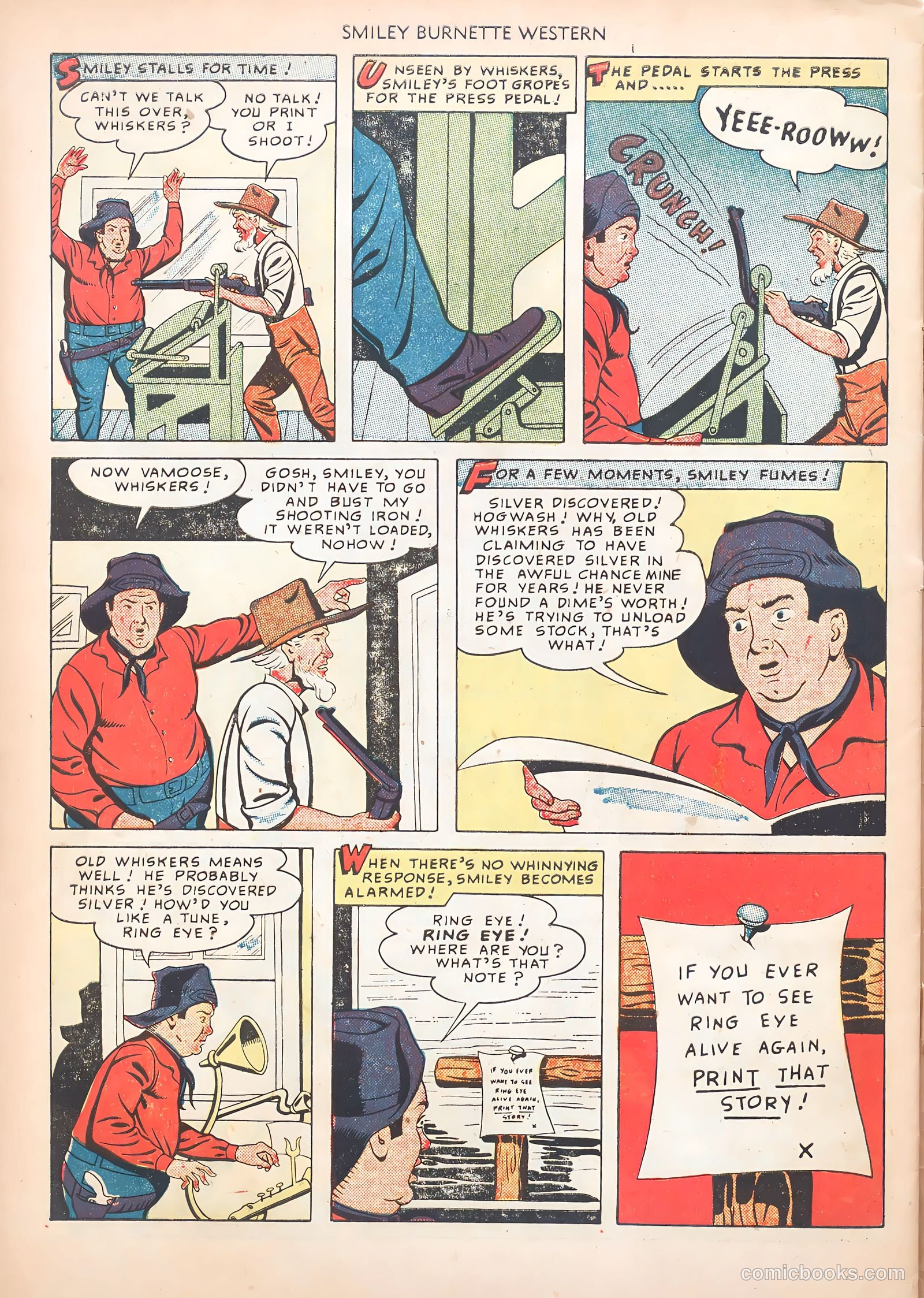 Smiley Burnette Western #1 — page 30 of 36