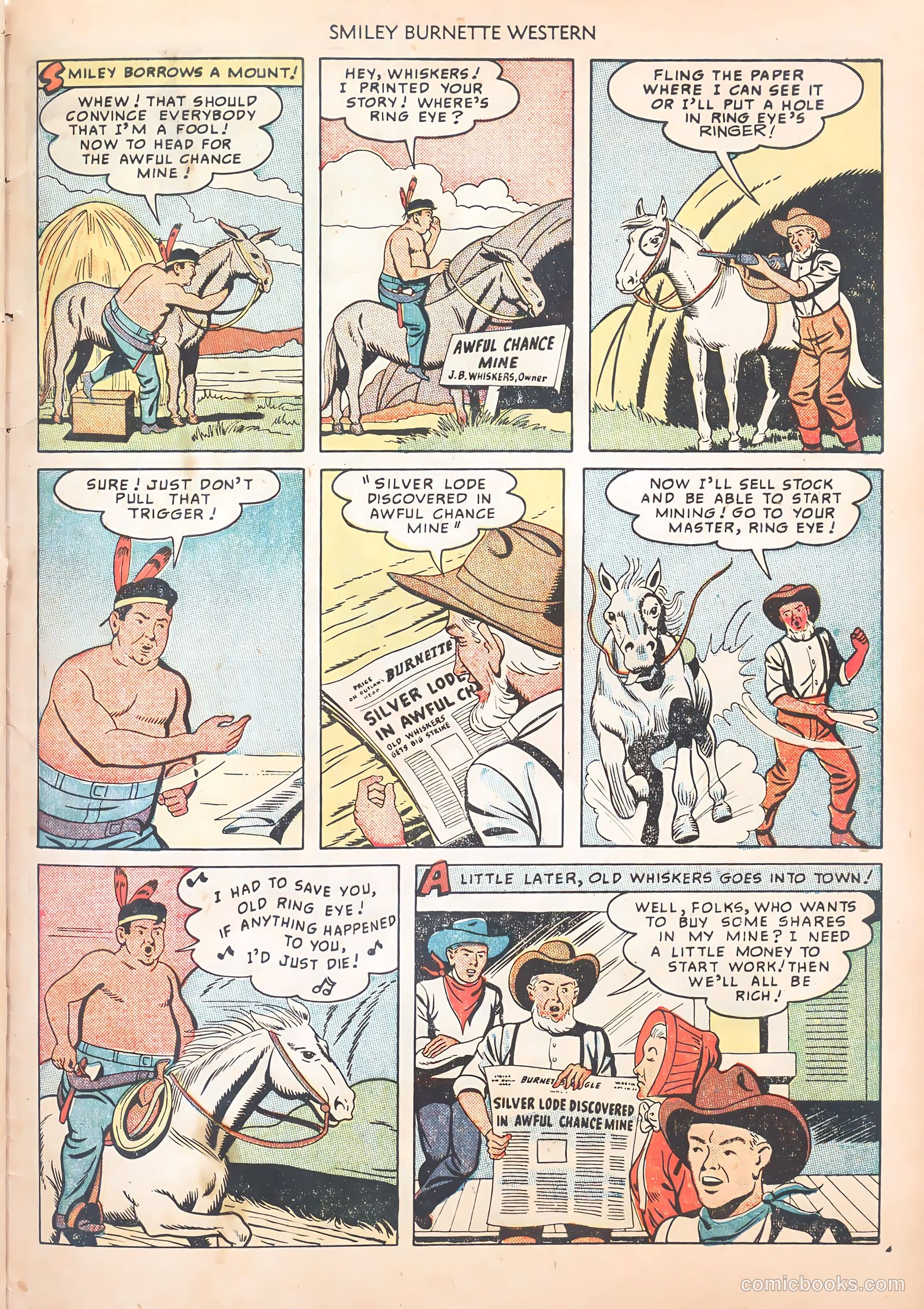 Smiley Burnette Western #1 — page 33 of 36