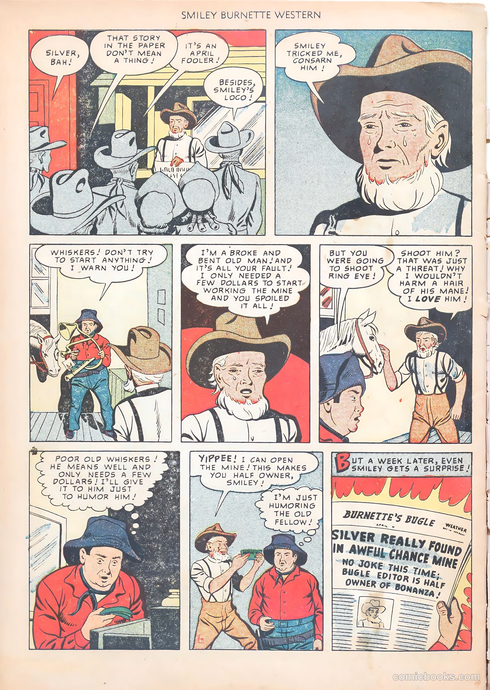 Smiley Burnette Western #1 — page 34 of 36