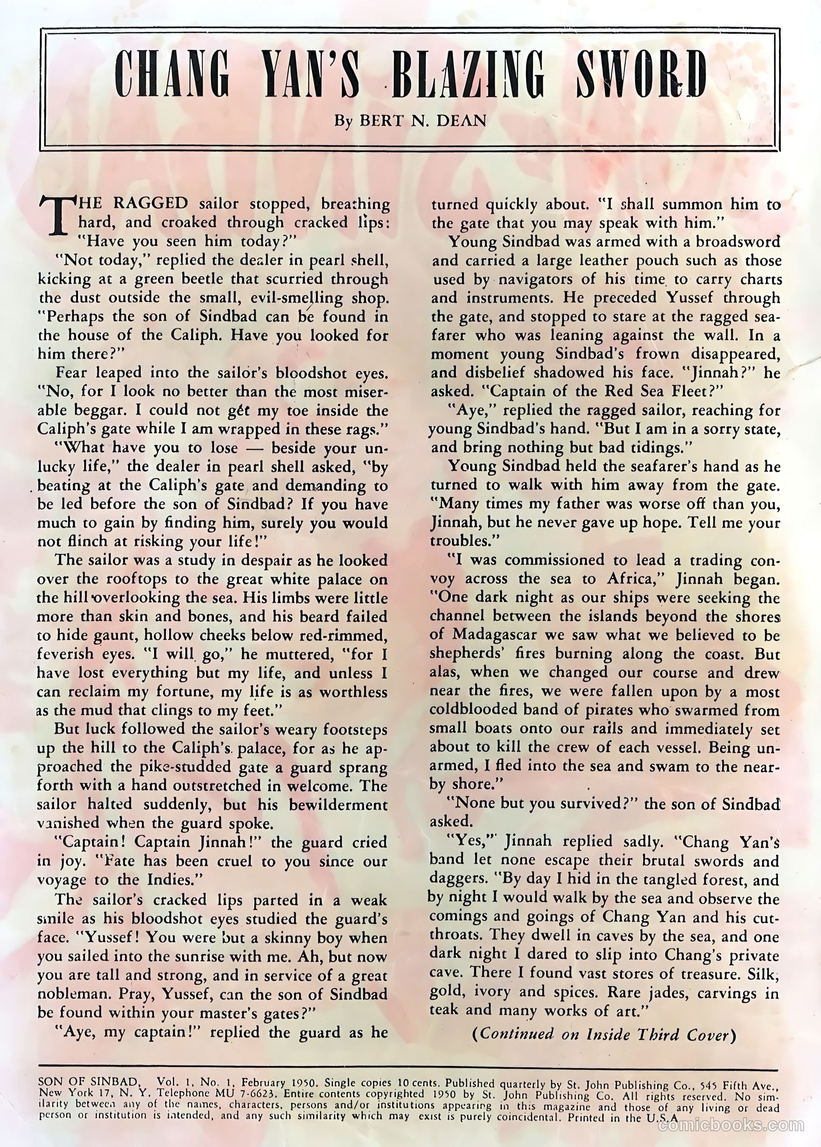 Son of Sinbad #1 — page 2 of 36