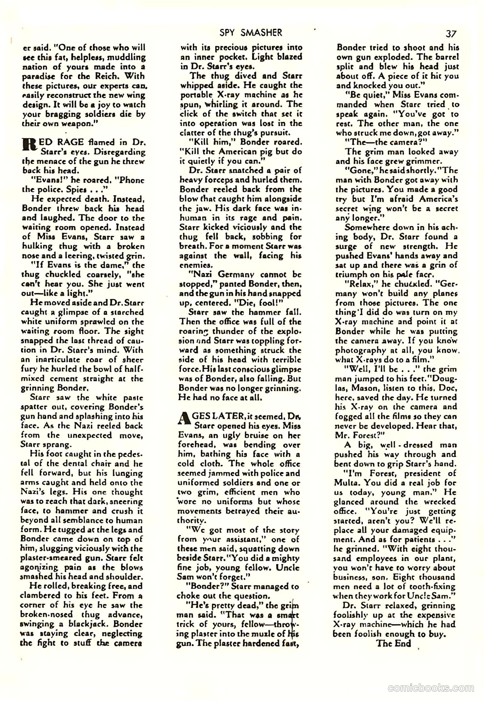 Spy Smasher #7 — page 37 of 69