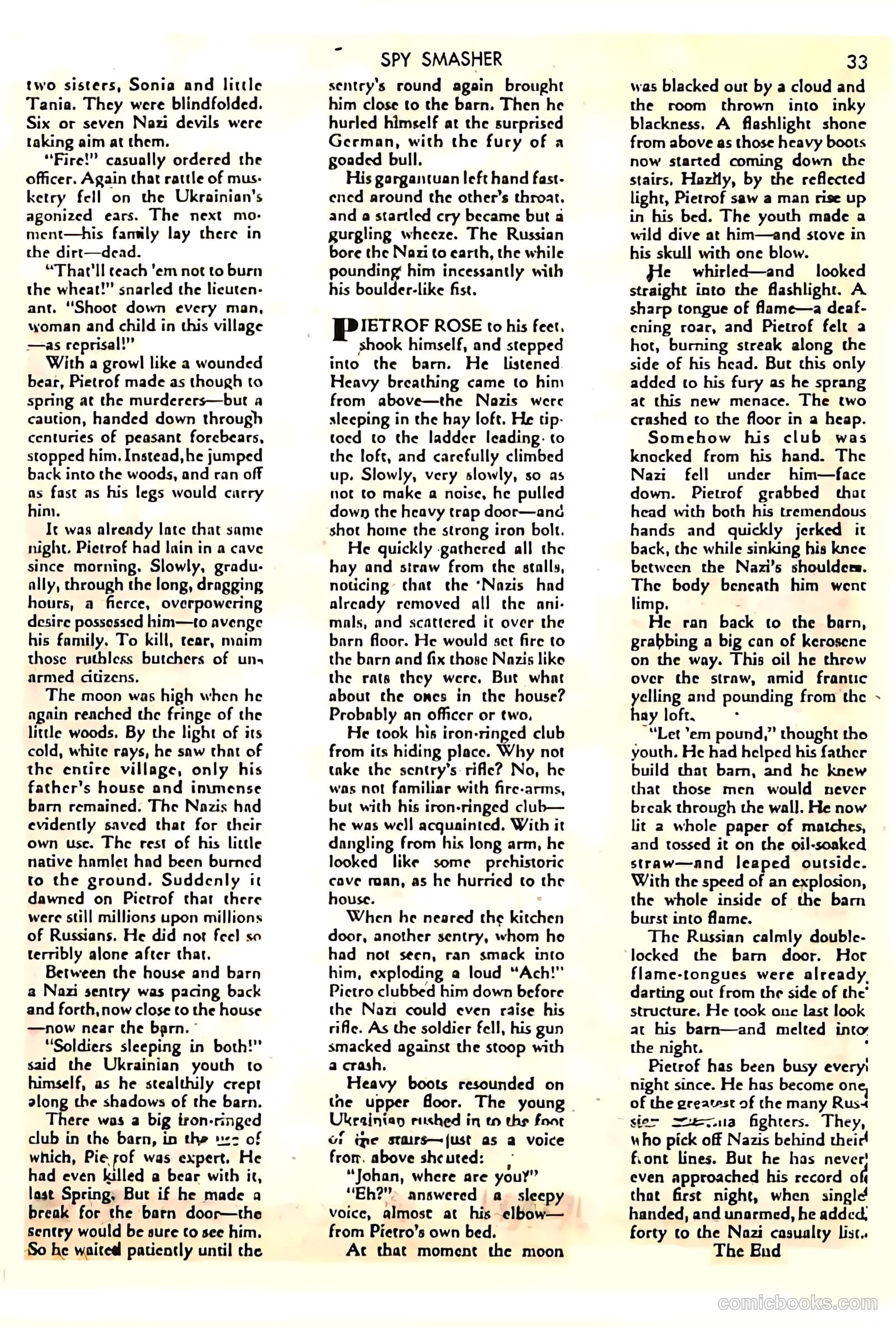 Spy Smasher #8 — page 33 of 69