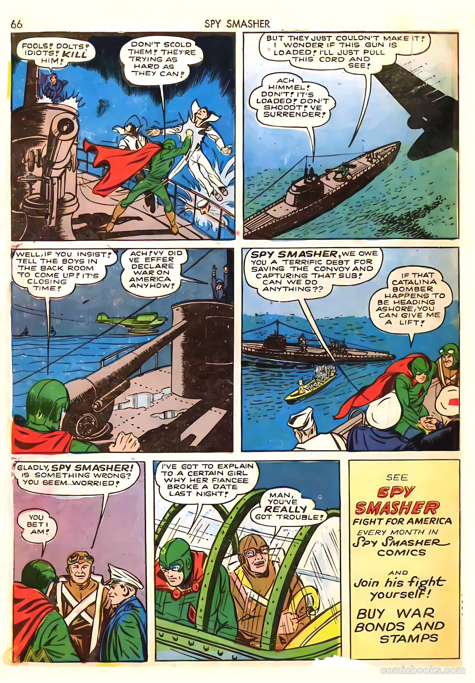 Spy Smasher #8 — page 66 of 69