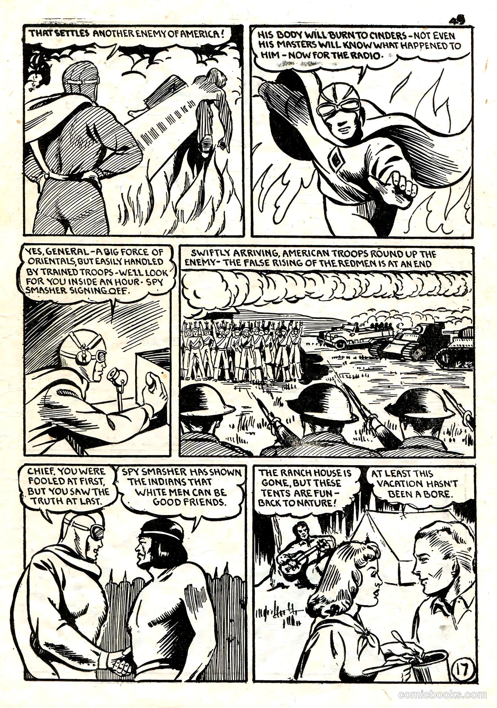 Spy Smasher Comics #1 — page 44 of 58